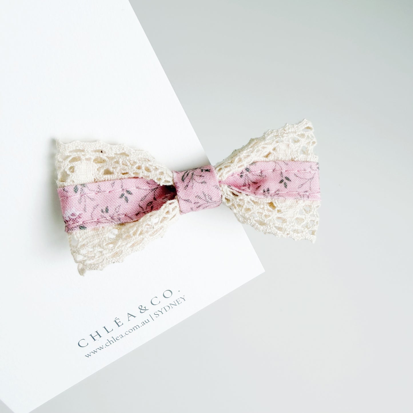 Teatime Floral Bows | Pink