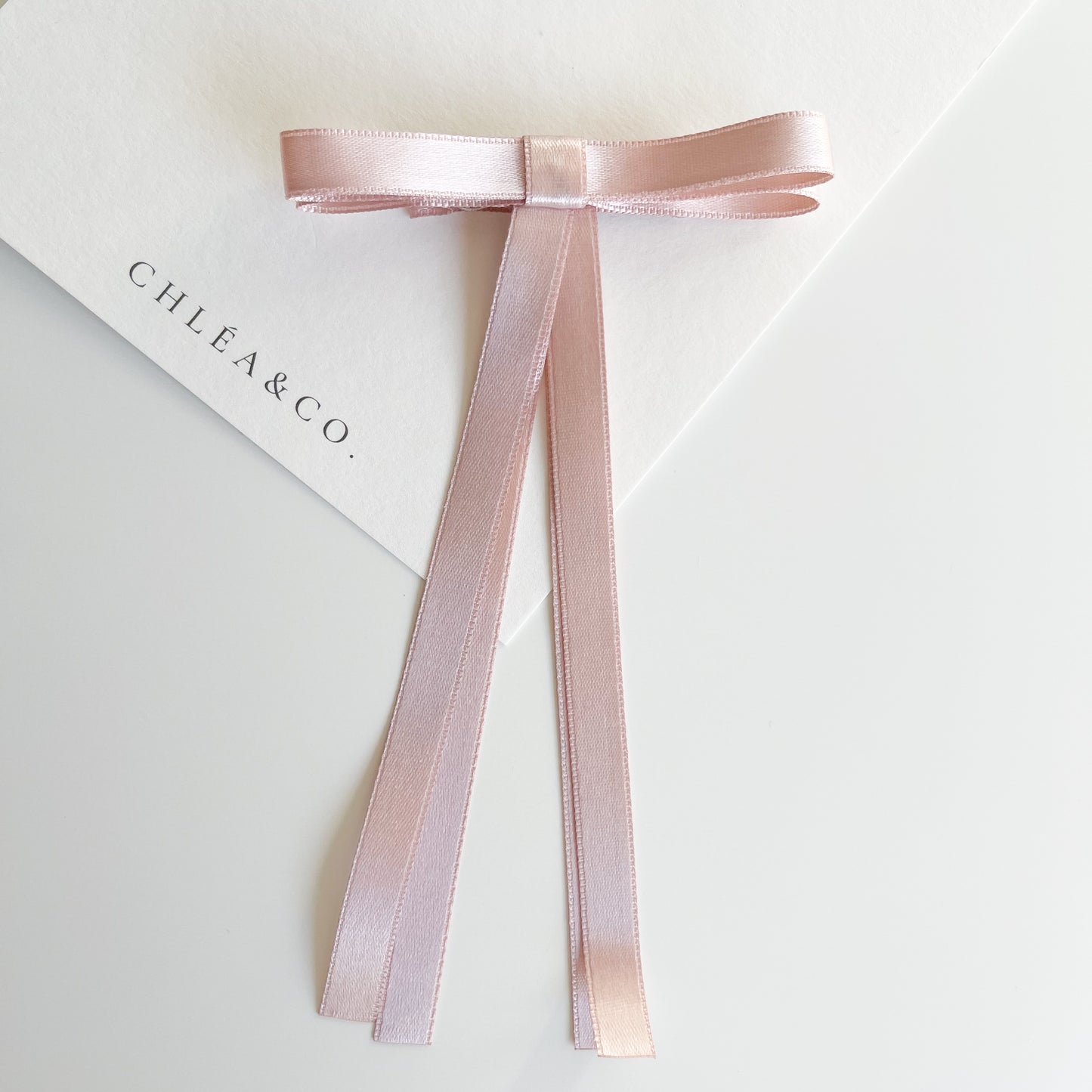 Petite Satin Long Tail Bow