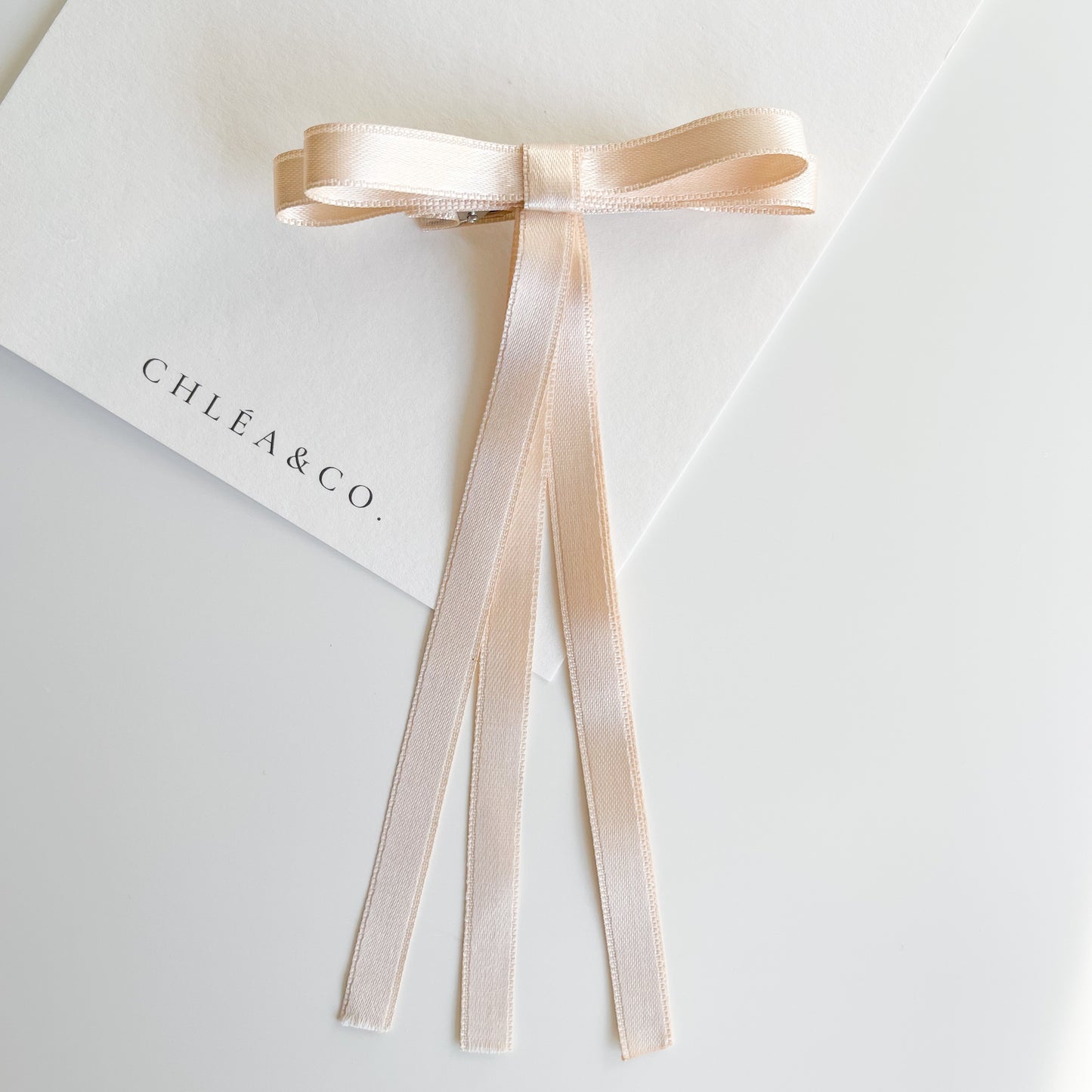 Petite Satin Long Tail Bow