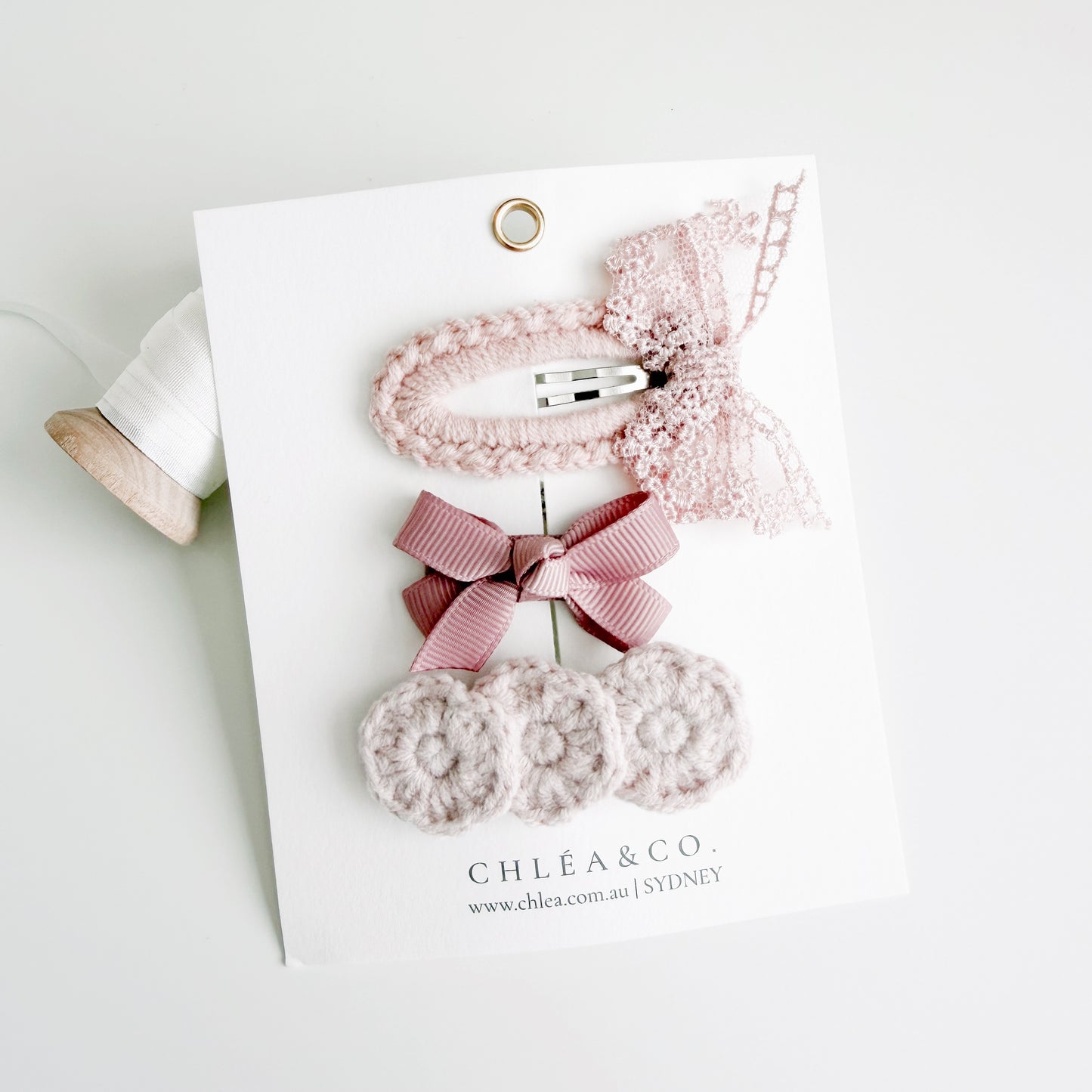 Rosie Lace | 3pc Mixed Hair Clips