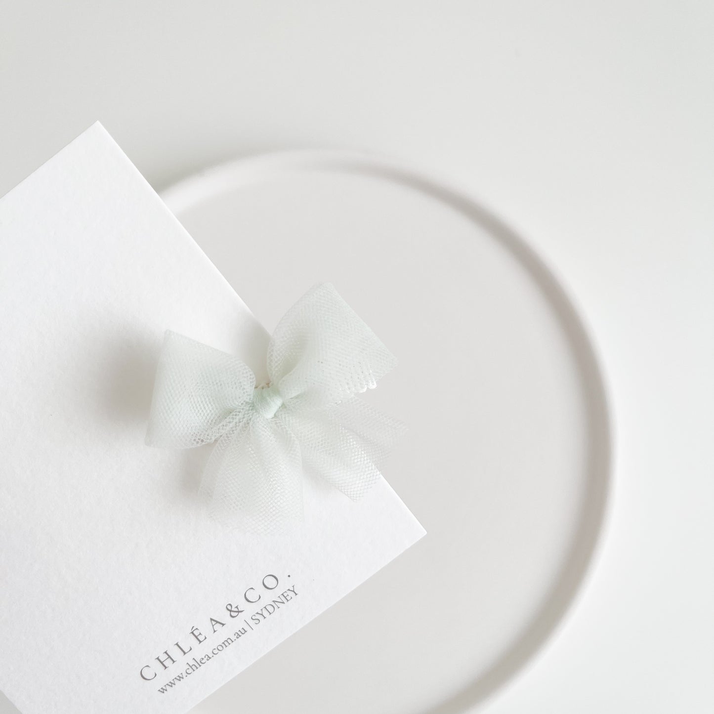 Petite Ballerina Tulle Bow Clip