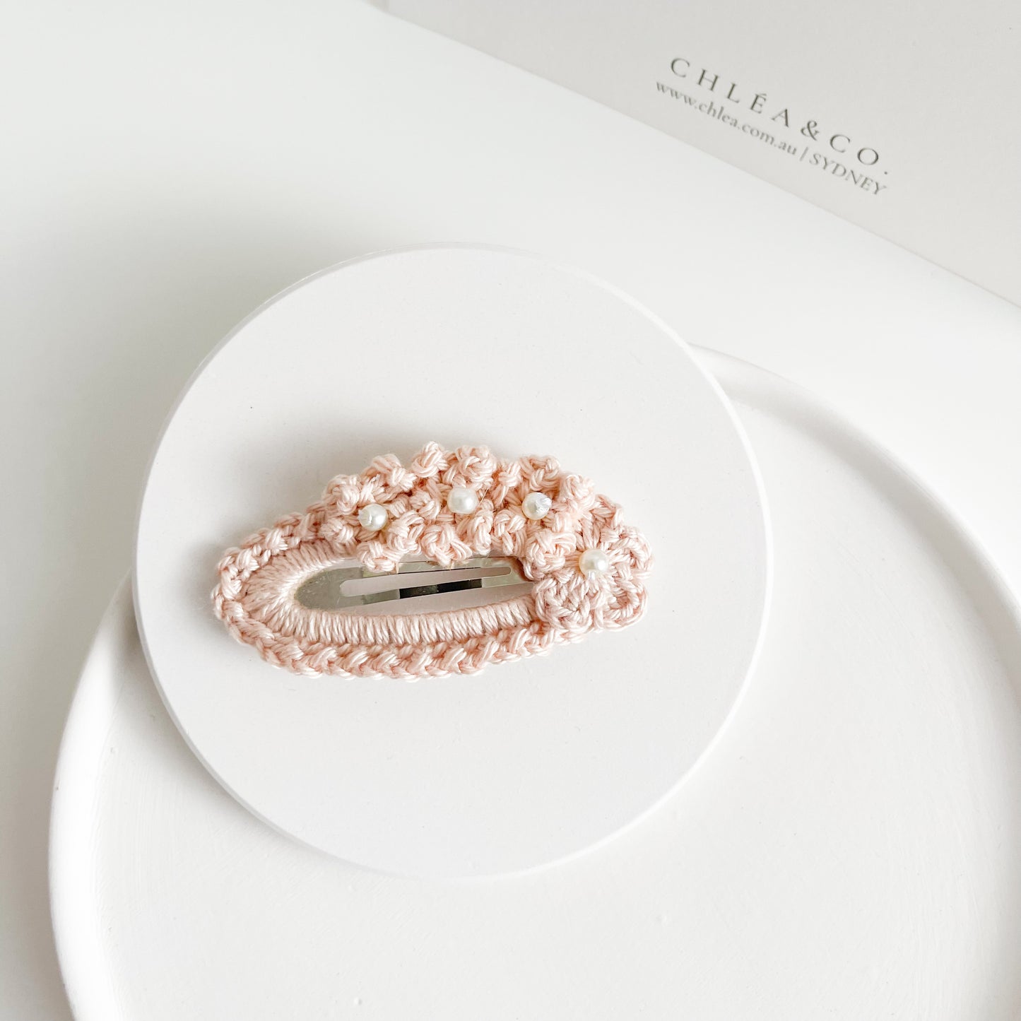 Sophie Pearl Crochet Clip