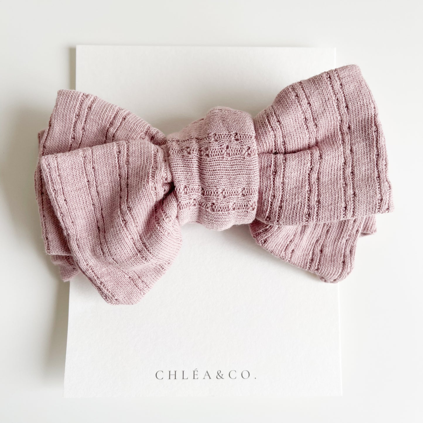 Pointelle Topknot Headband