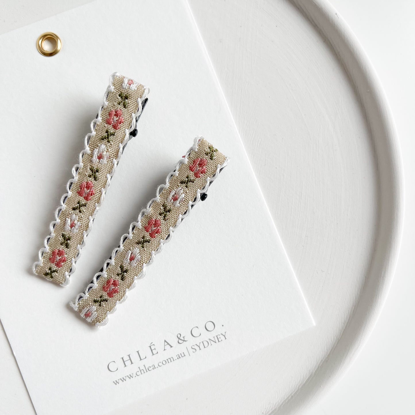 Loretta | Set of 2 Floral Hair Clips