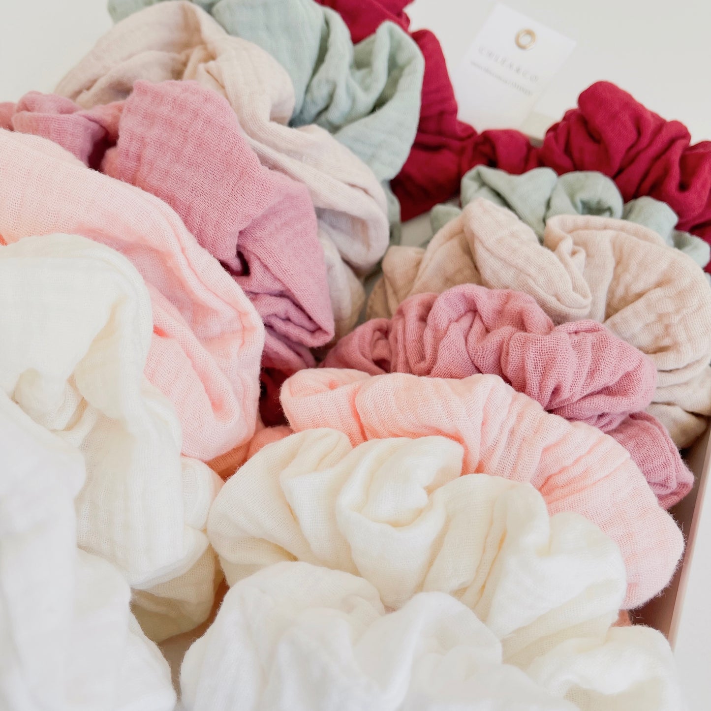 Mum & Little One Muslin Scrunchies