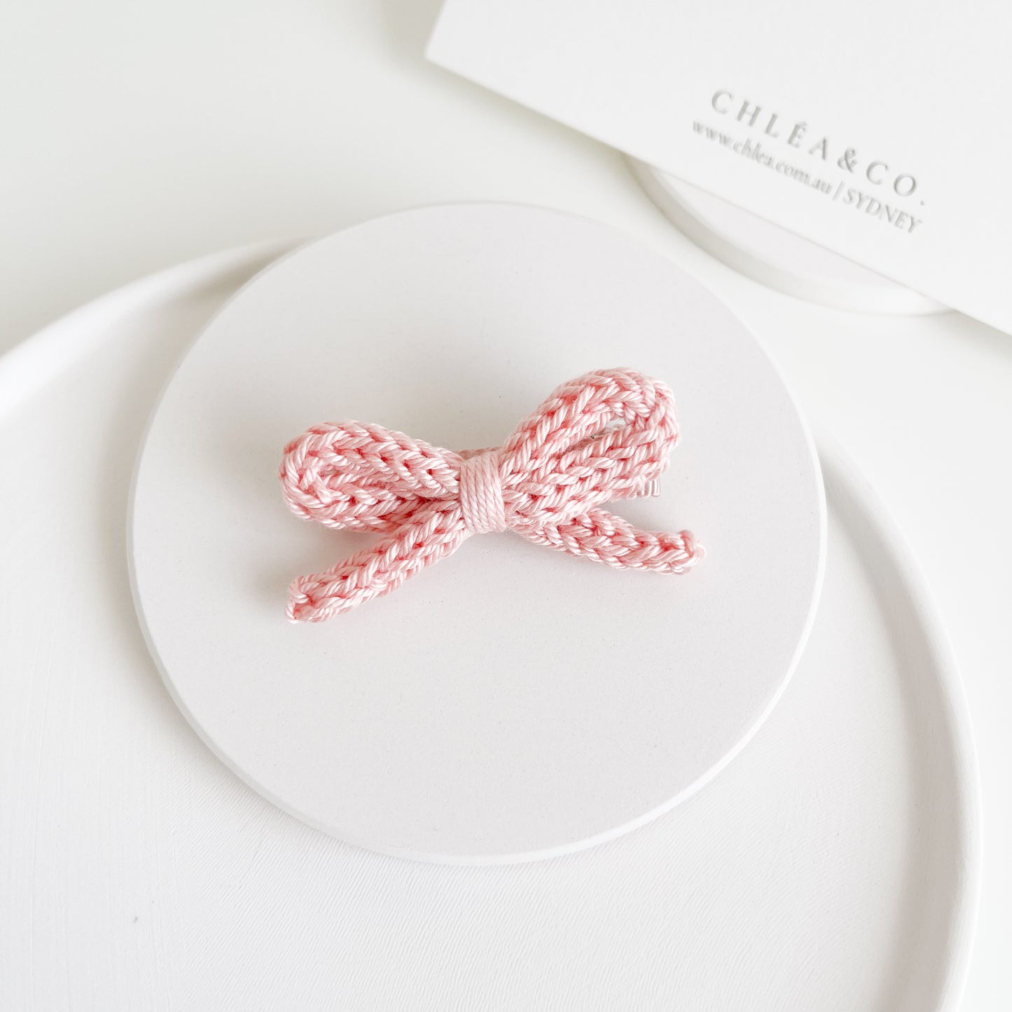 Soleil Bow Crochet Clip