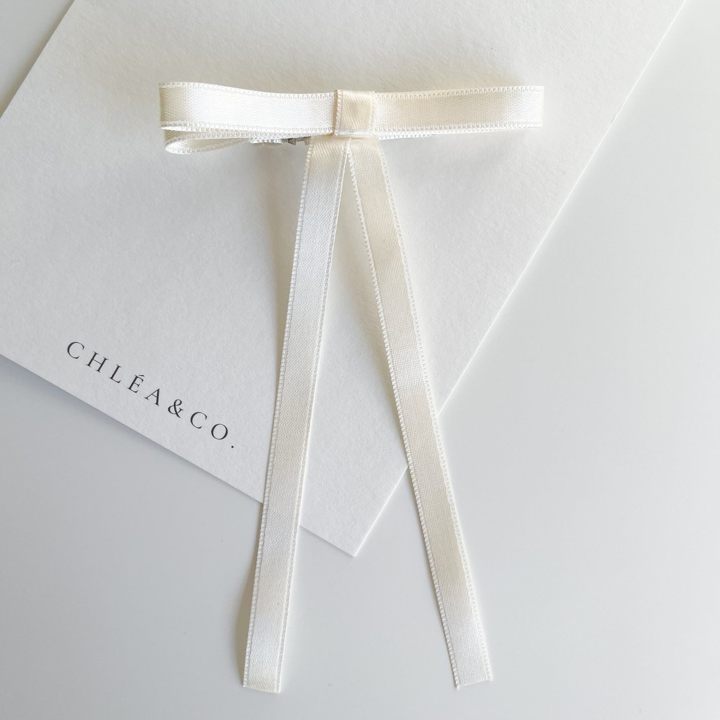 Petite Satin Long Tail Bow