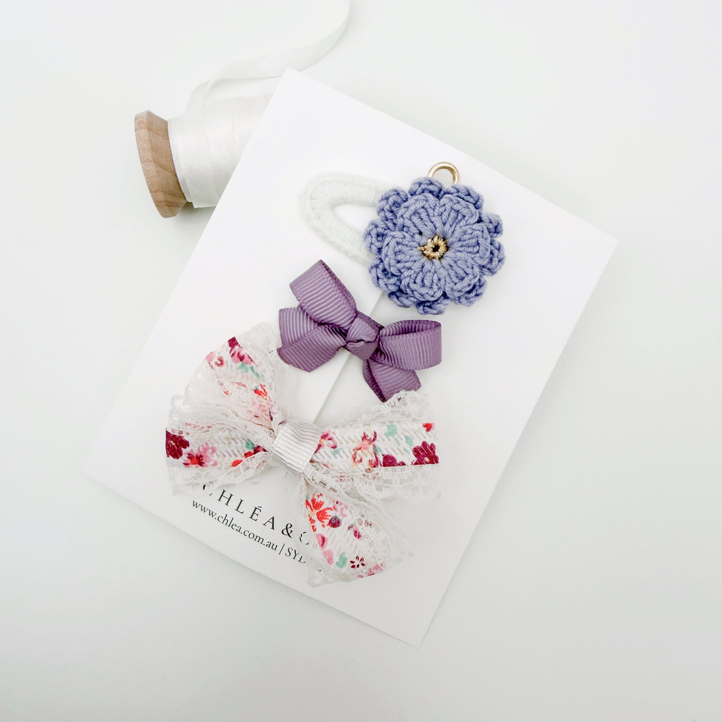 Tea Party | 3pc Mixed Hair Clips