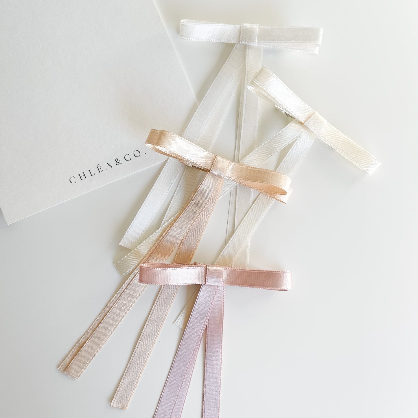 Petite Satin Long Tail Bow