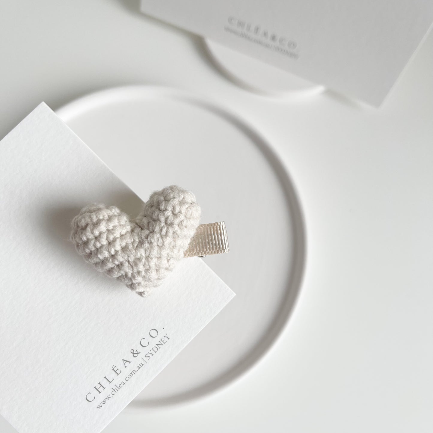 Heritage Heart Crochet Clip