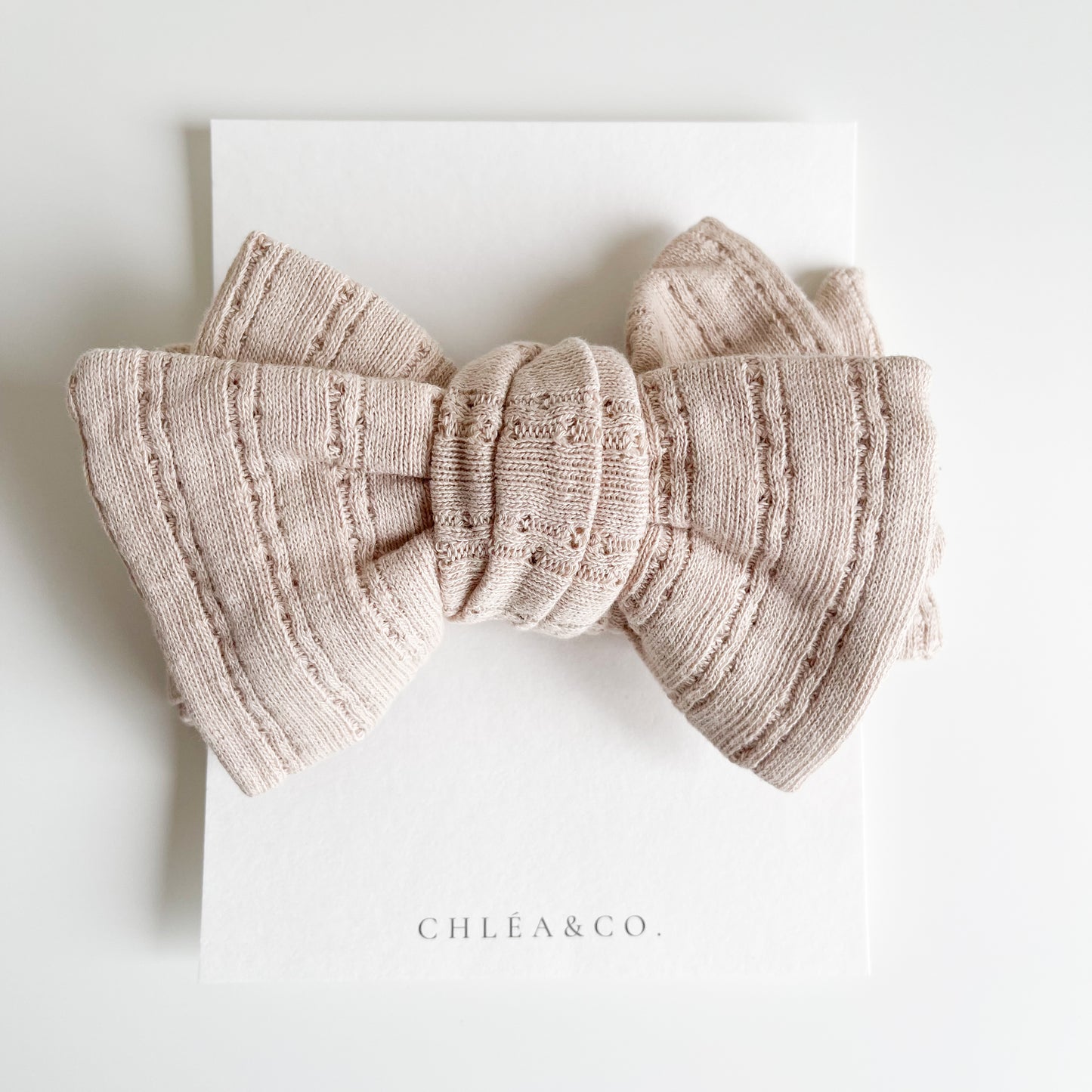 Pointelle Topknot Headband