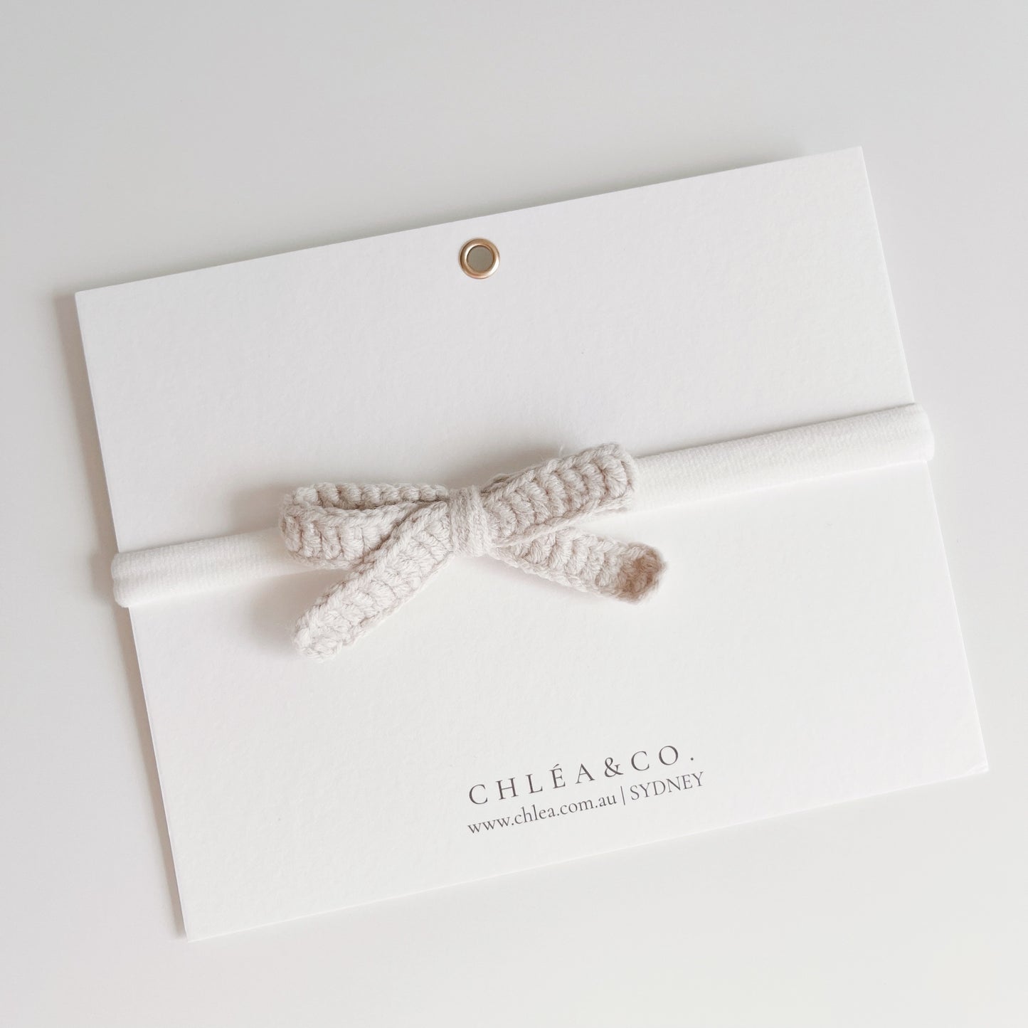 Liana Crochet Bow Headband