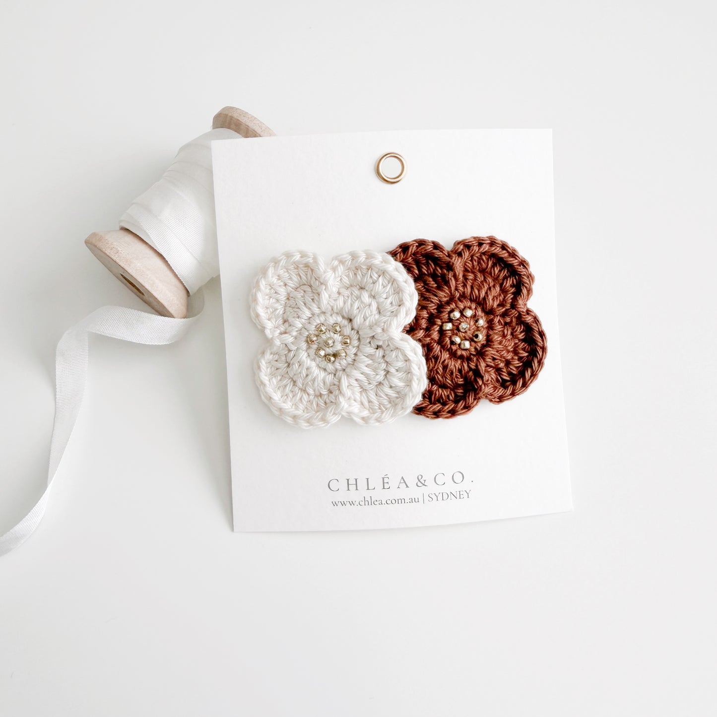 Everbloom Crochet Clip | Chocolate