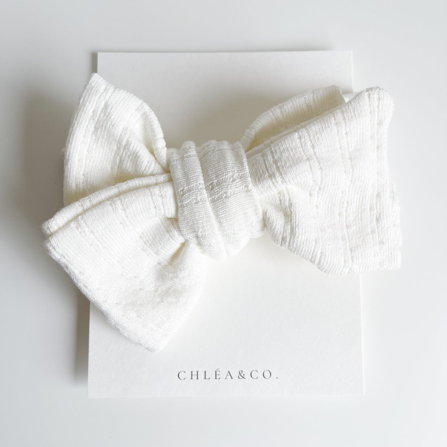 Pointelle Topknot Headband