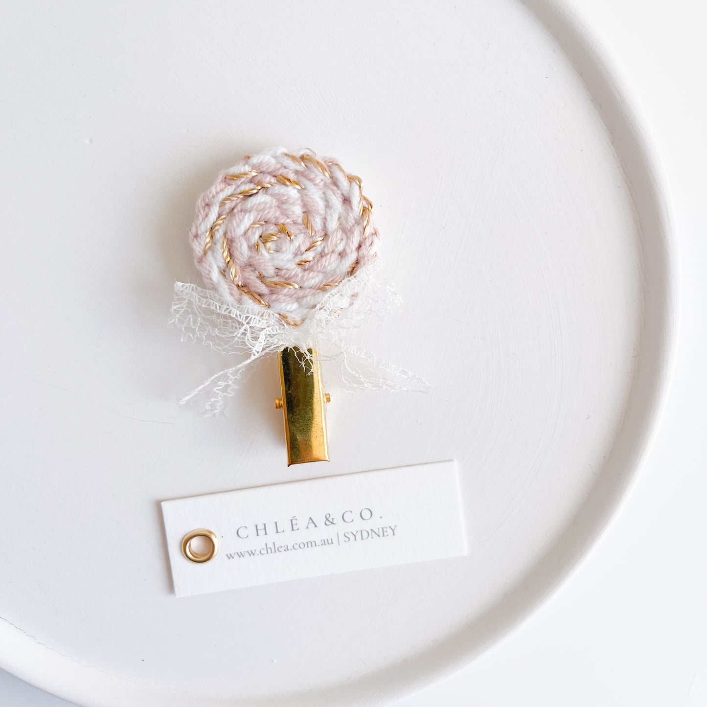 Lollipop Crochet Clip