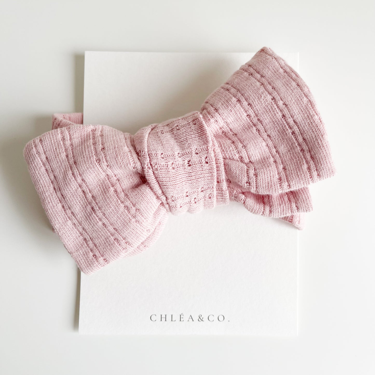 Pointelle Topknot Headband