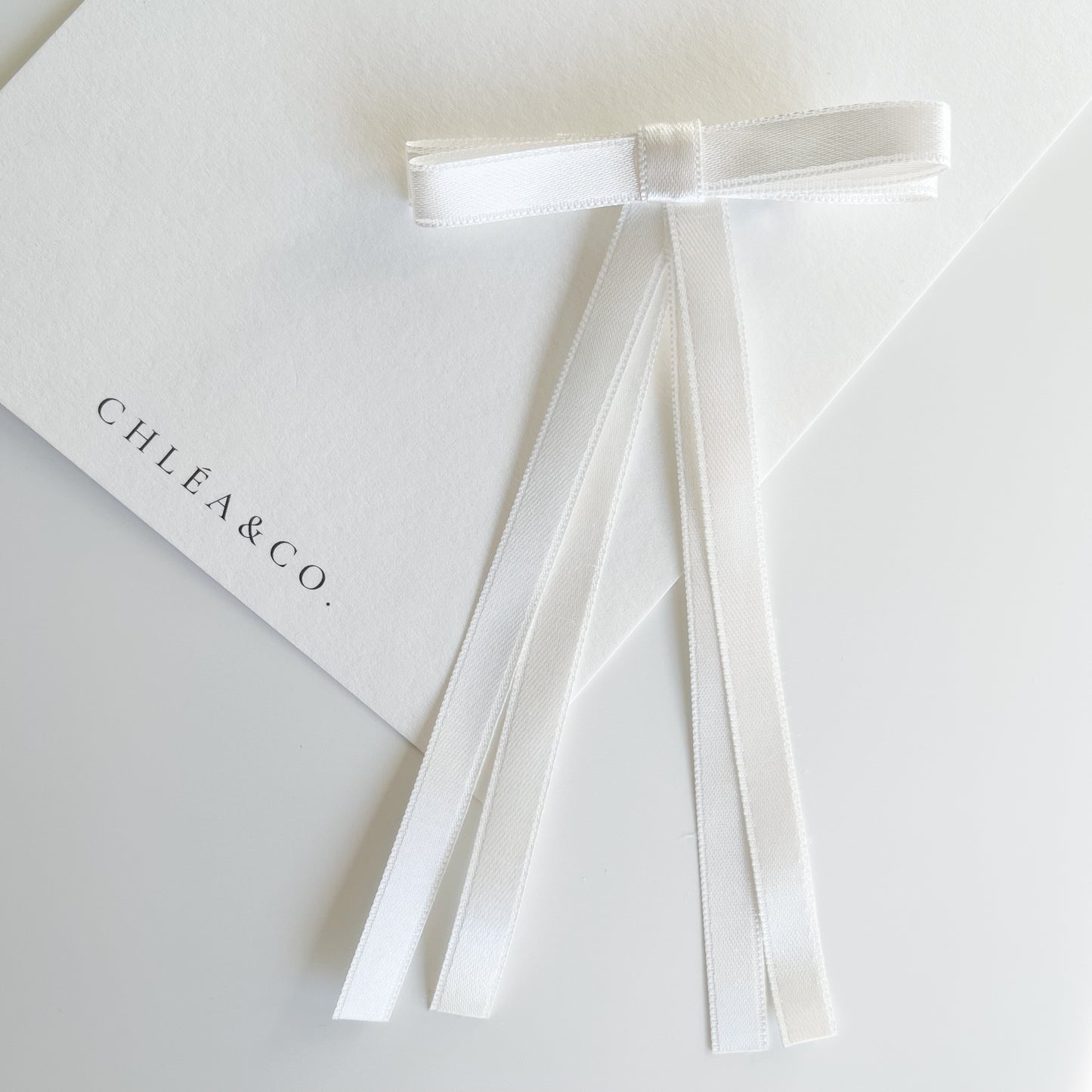 Petite Satin Long Tail Bow