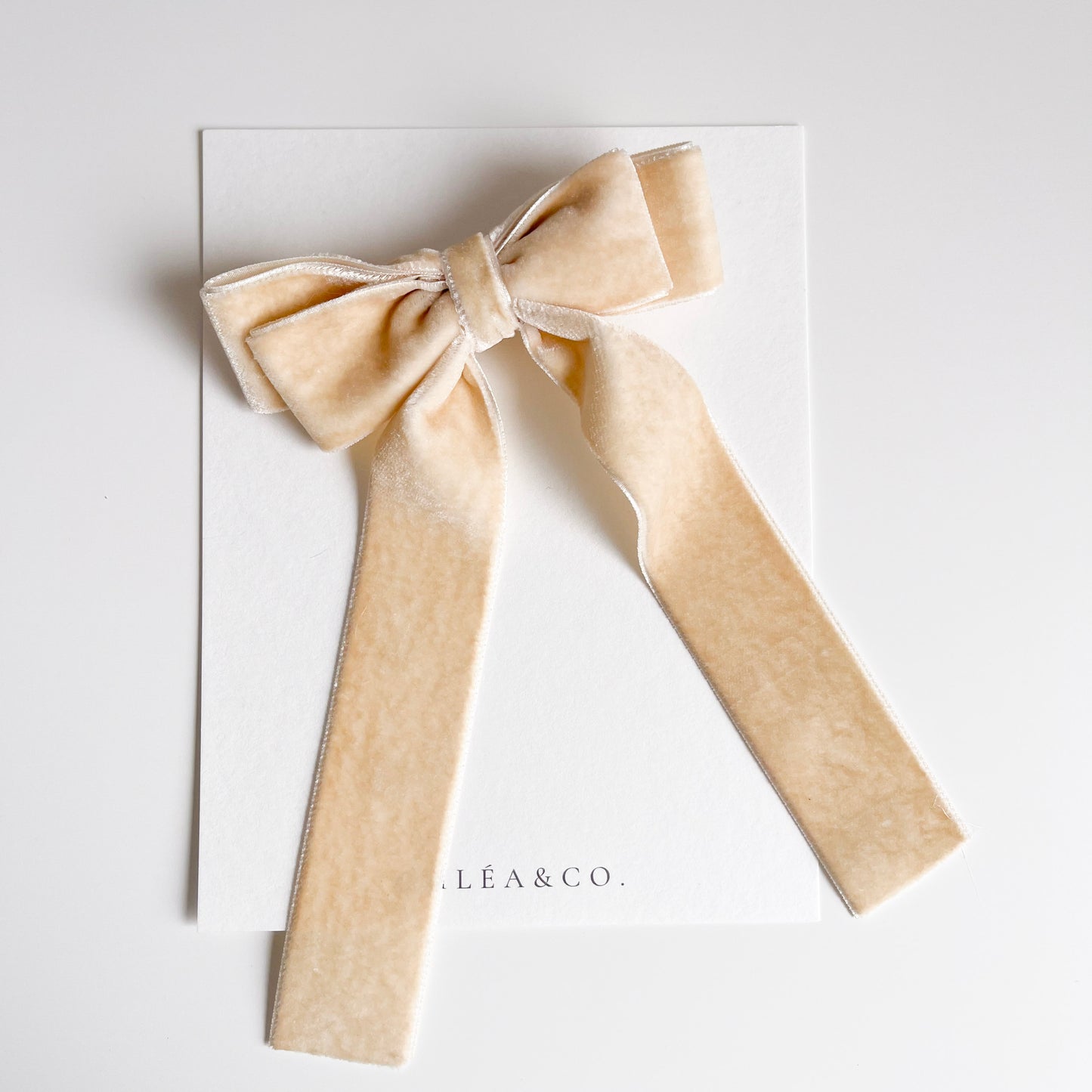Velvet Long Tail Bow