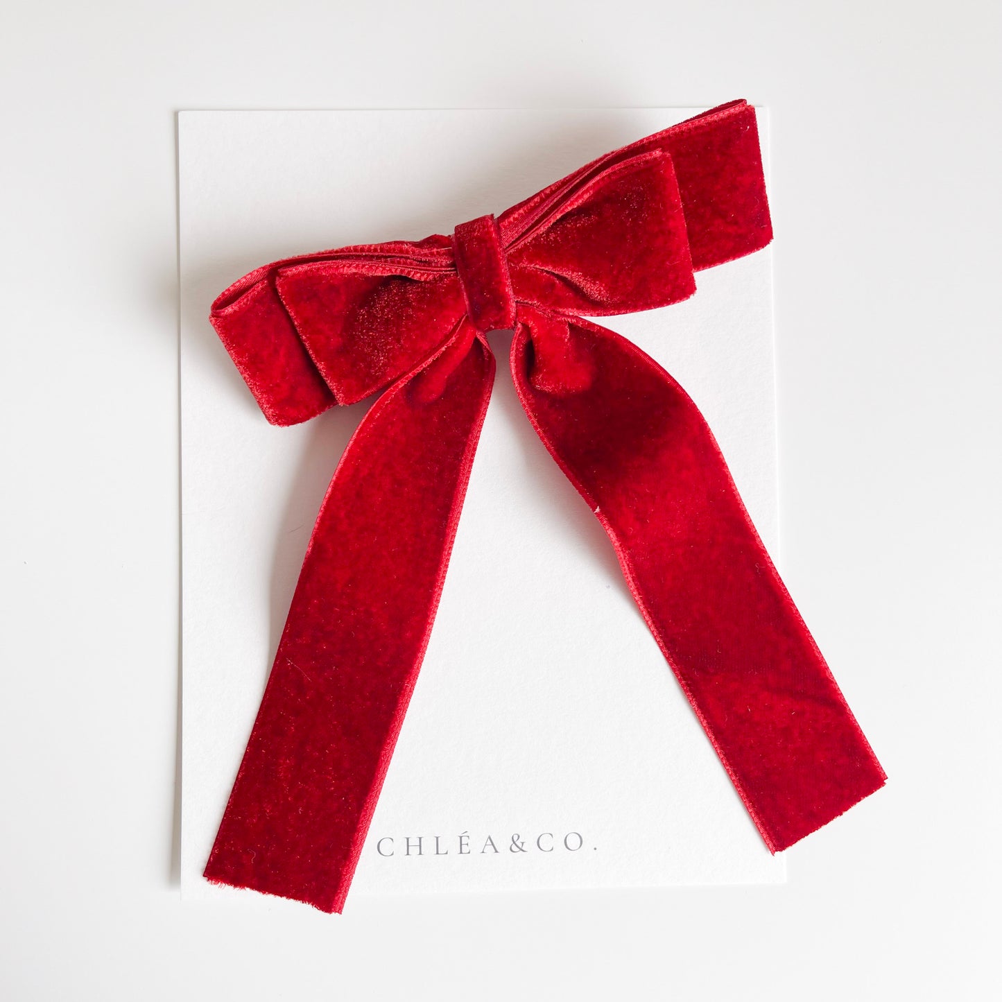 Velvet Long Tail Bow