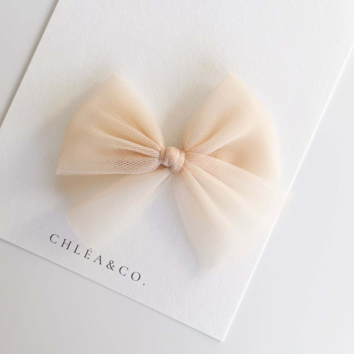 Classic Tulle Bow Clip