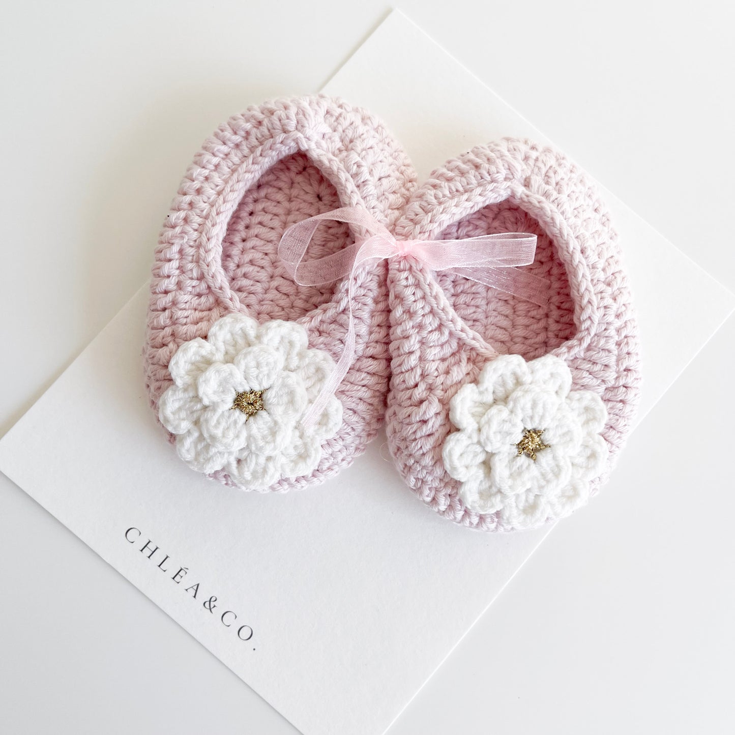 Crochet Flower Baby First Shoes
