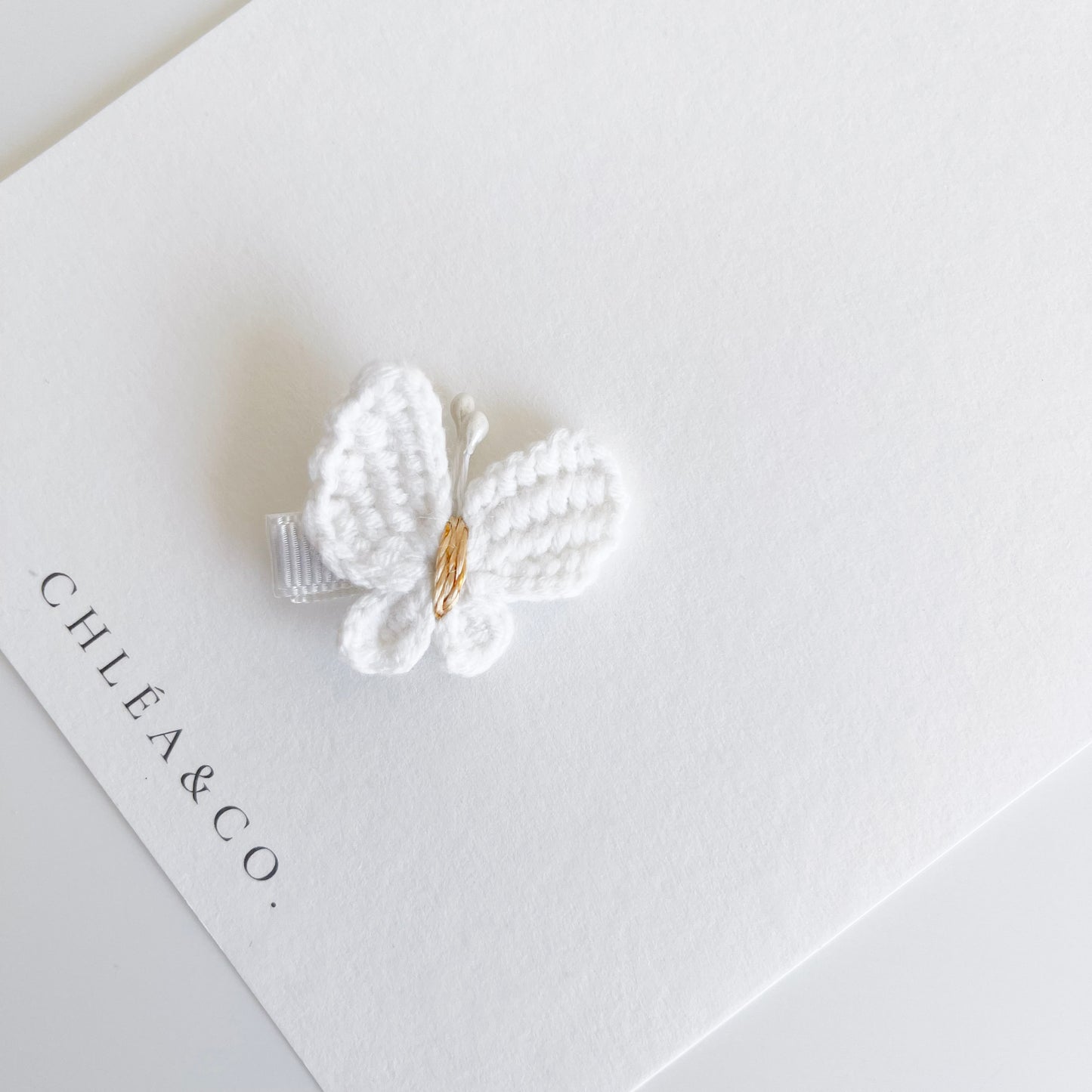 Maisie Butterfly Crochet Clip