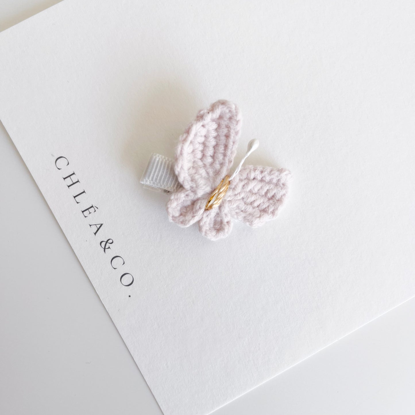 Maisie Butterfly Crochet Clip