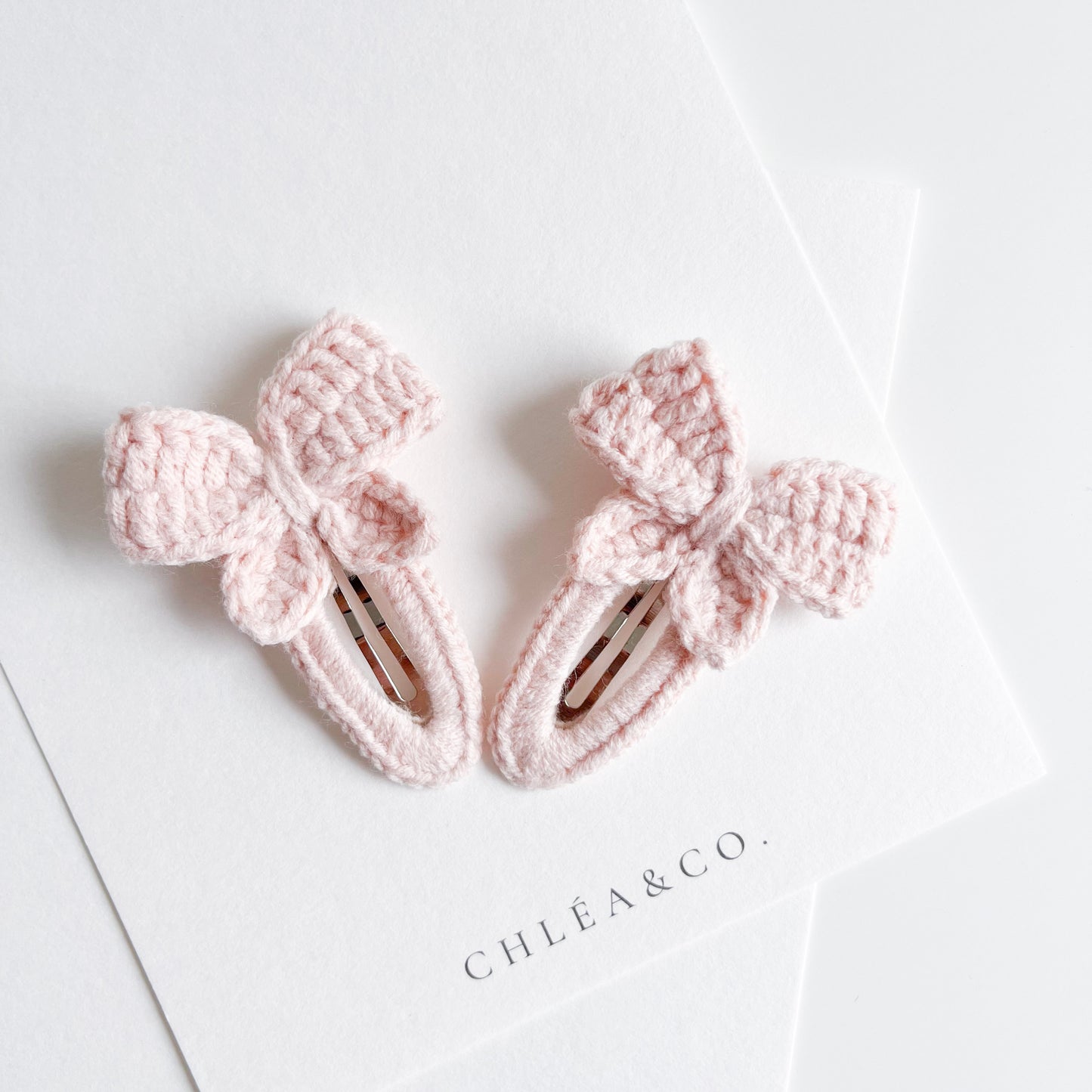 Set of 2 Butterfly Crochet Clips