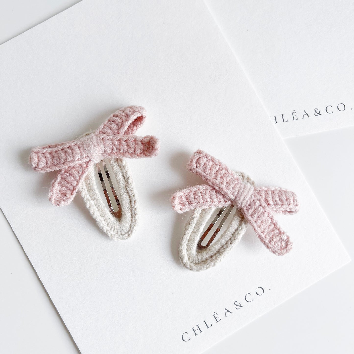 Set of 2 Liana Crochet Bow Clips