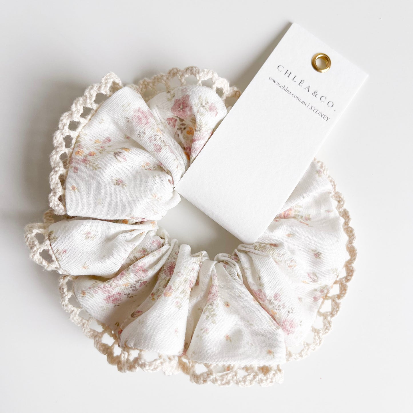 Tea Rose Scrunchies