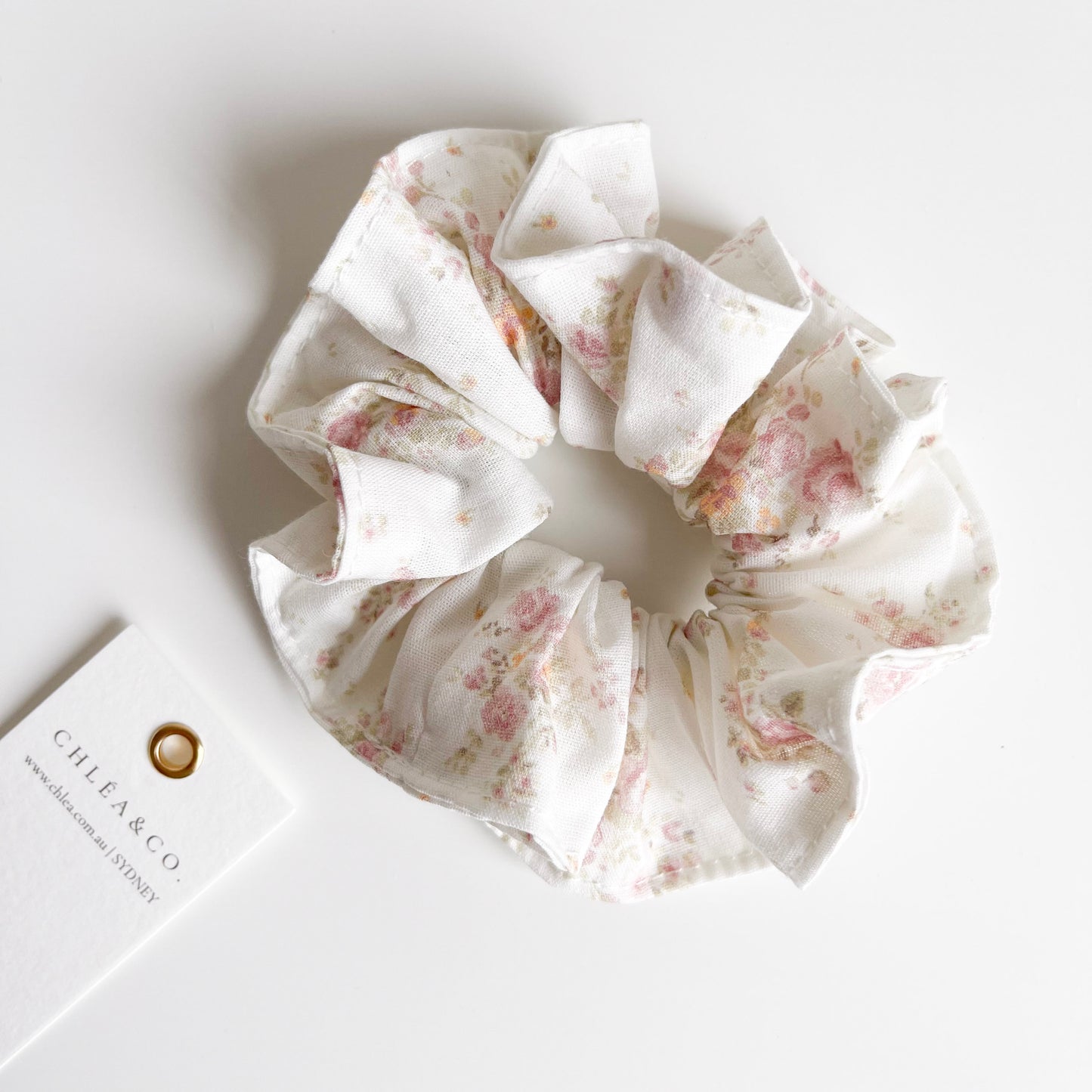 Tea Rose Scrunchies