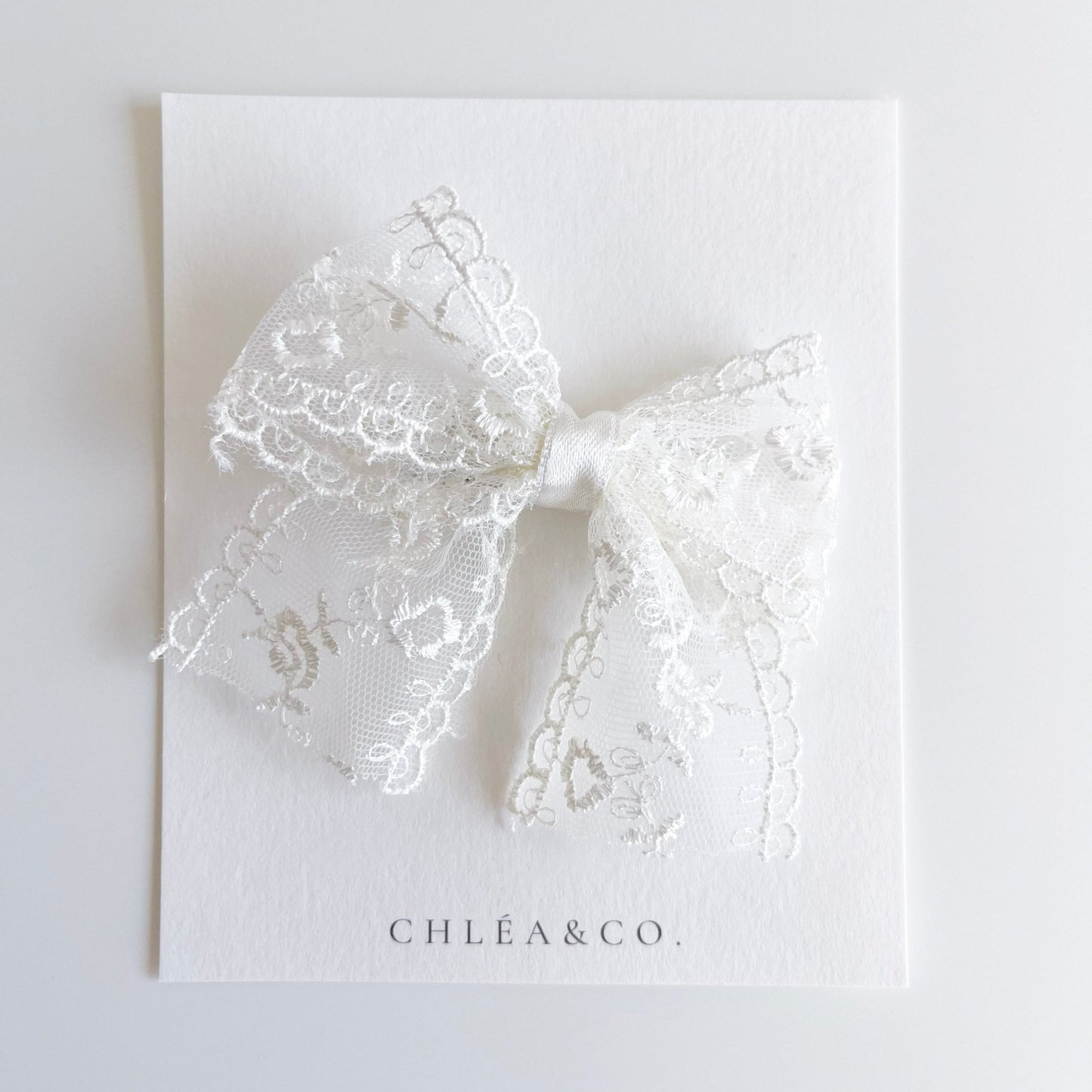 Autumn Lace Bow Clip - Chléa & Co.