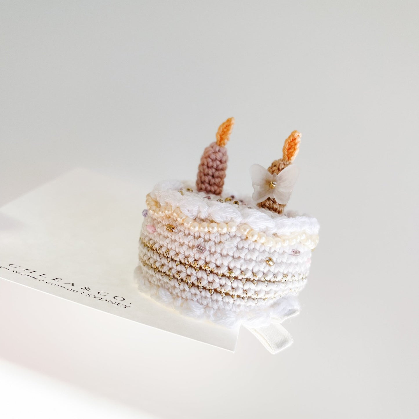 Birthday Cake Crochet Clip - Chléa & Co.