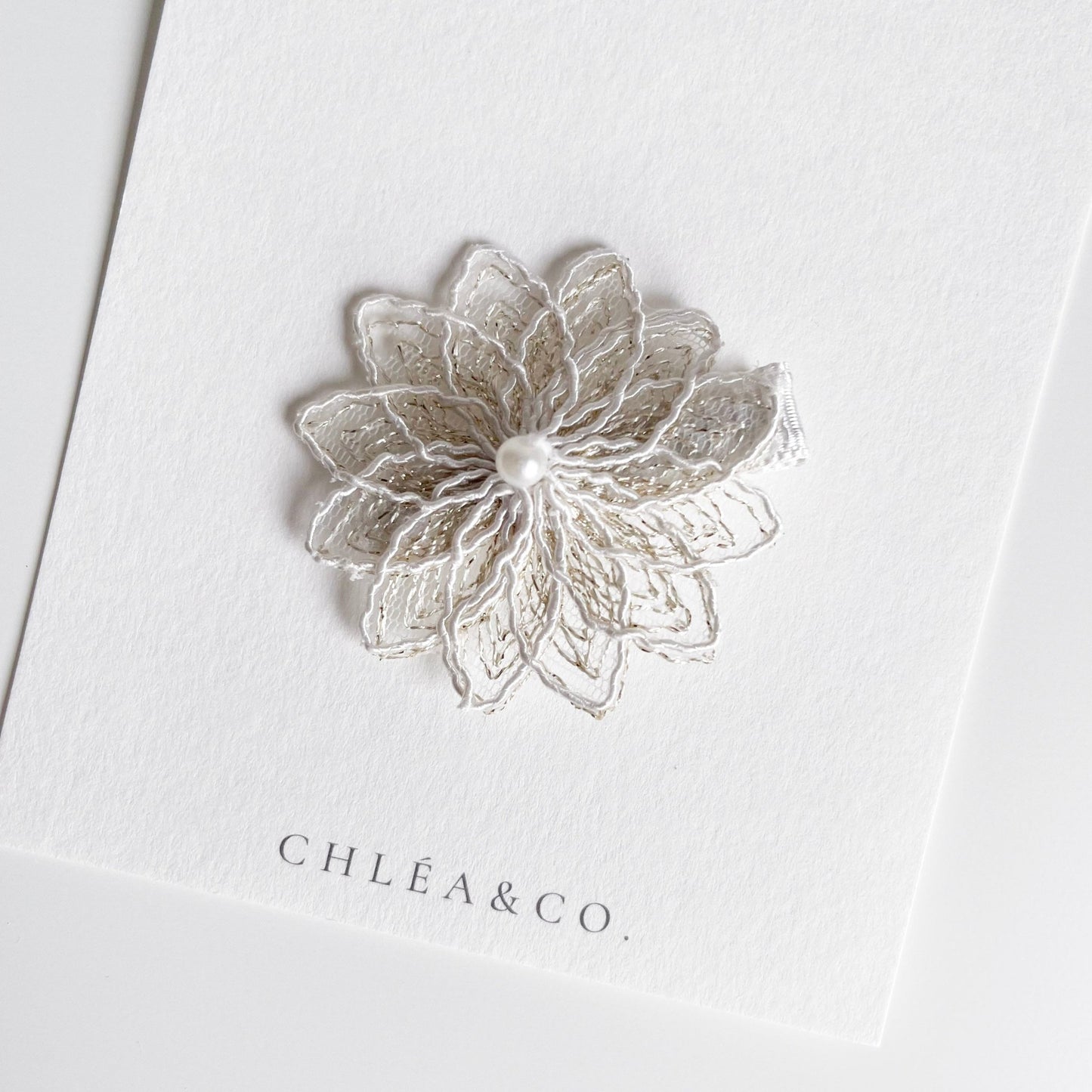 Crystal Flower Clip - Chléa & Co.
