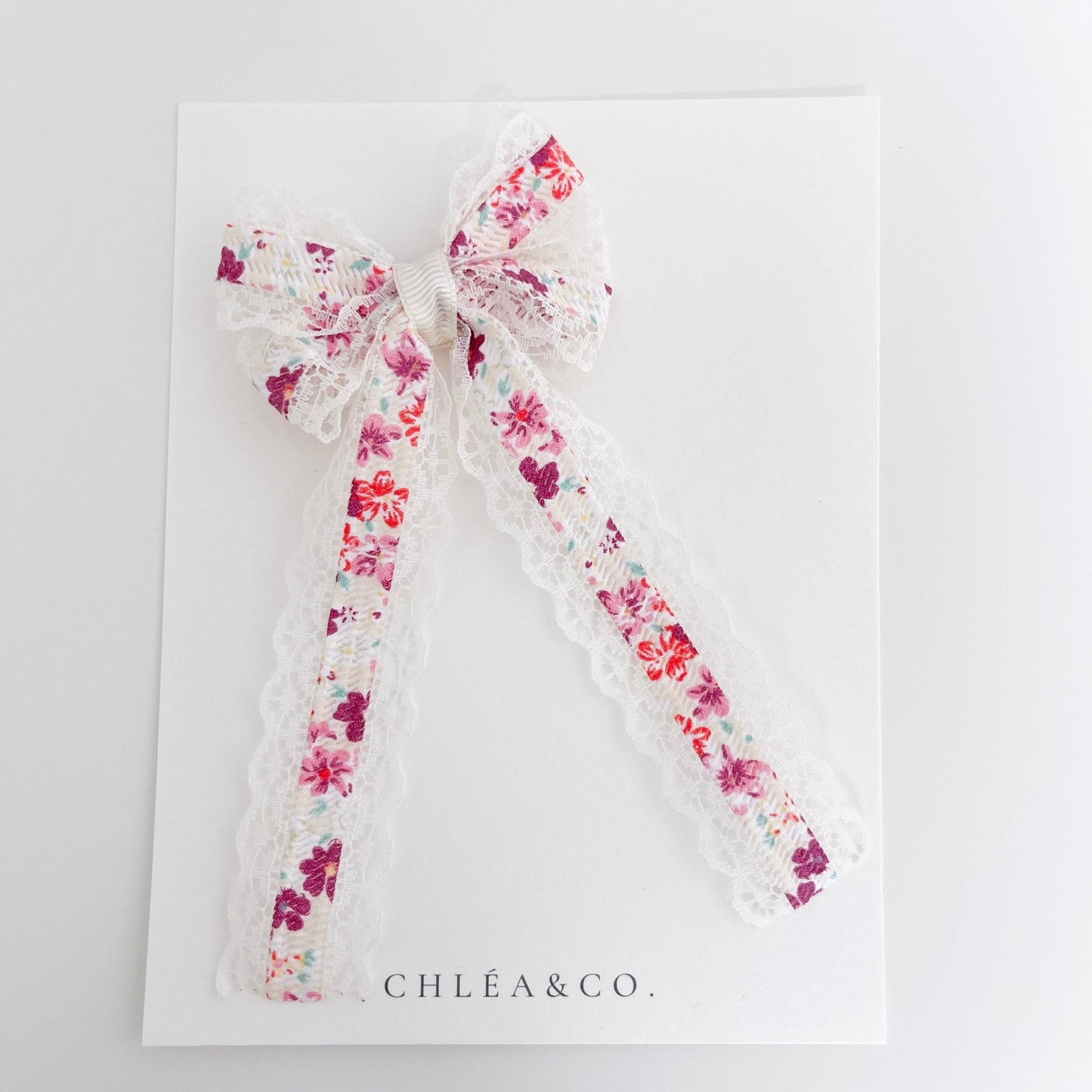 Eloise Mini Long Tail Bow - Chléa & Co.