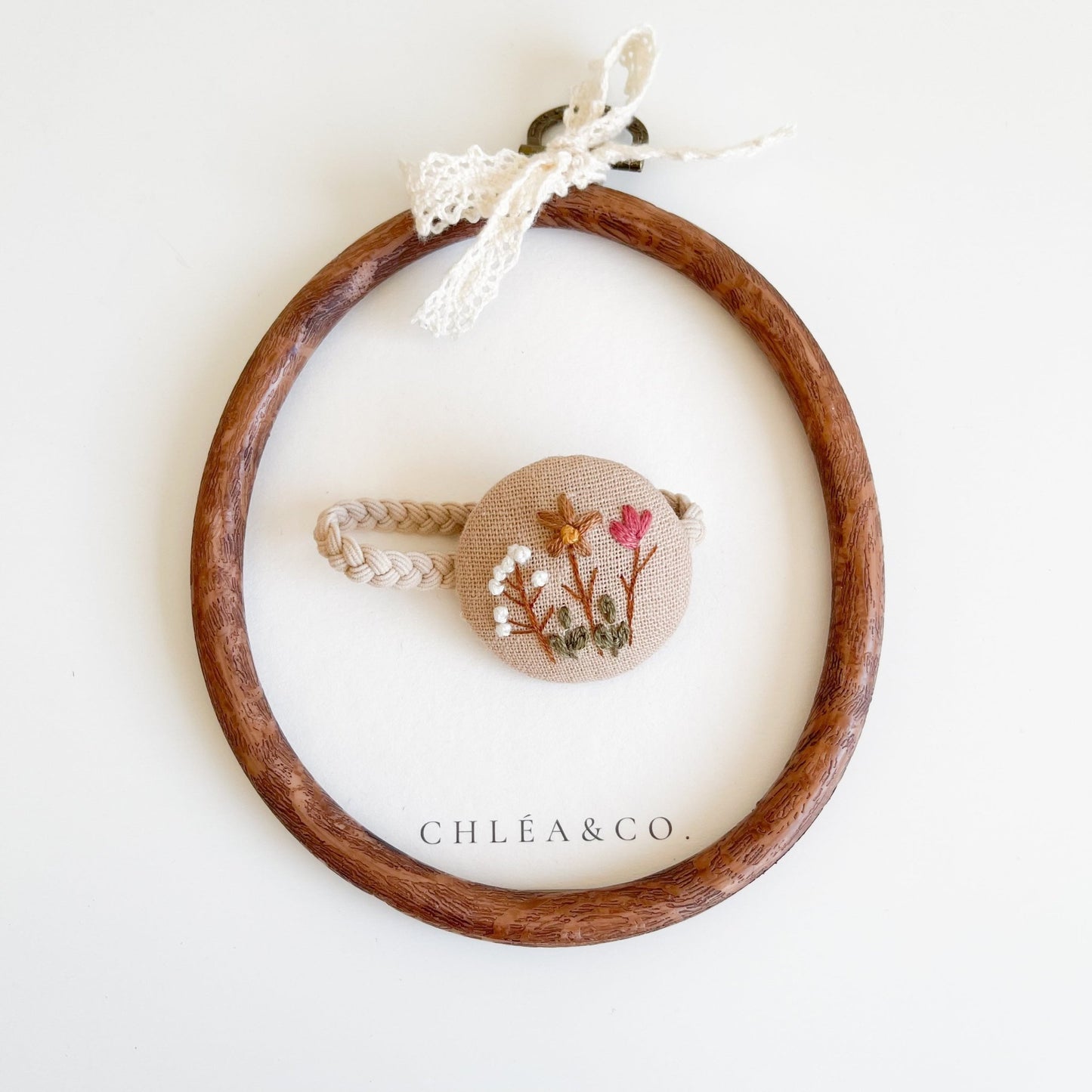 Embroidered Hair Ties | Petite Garden - Chléa & Co.