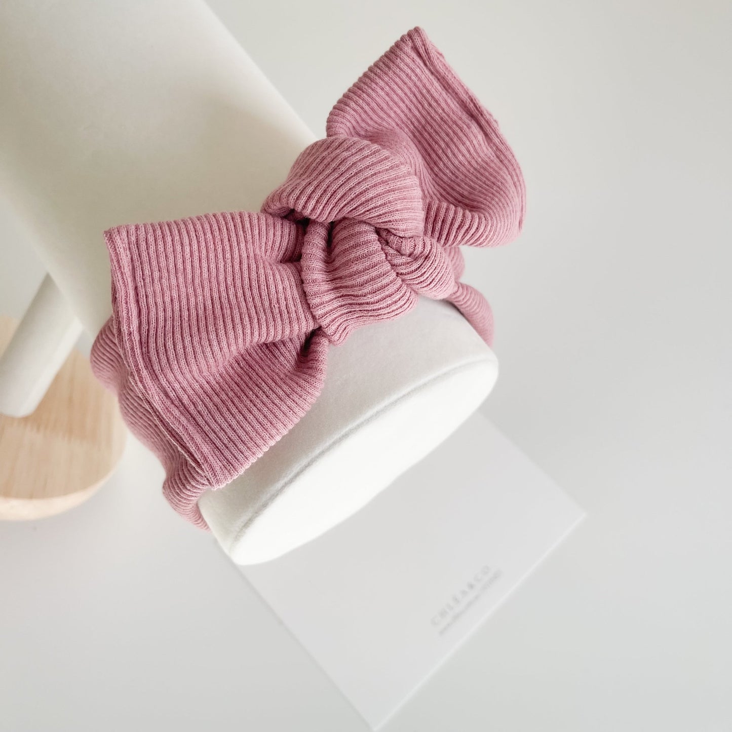 Iola Petite Topknot Bow Headband - Chléa & Co.
