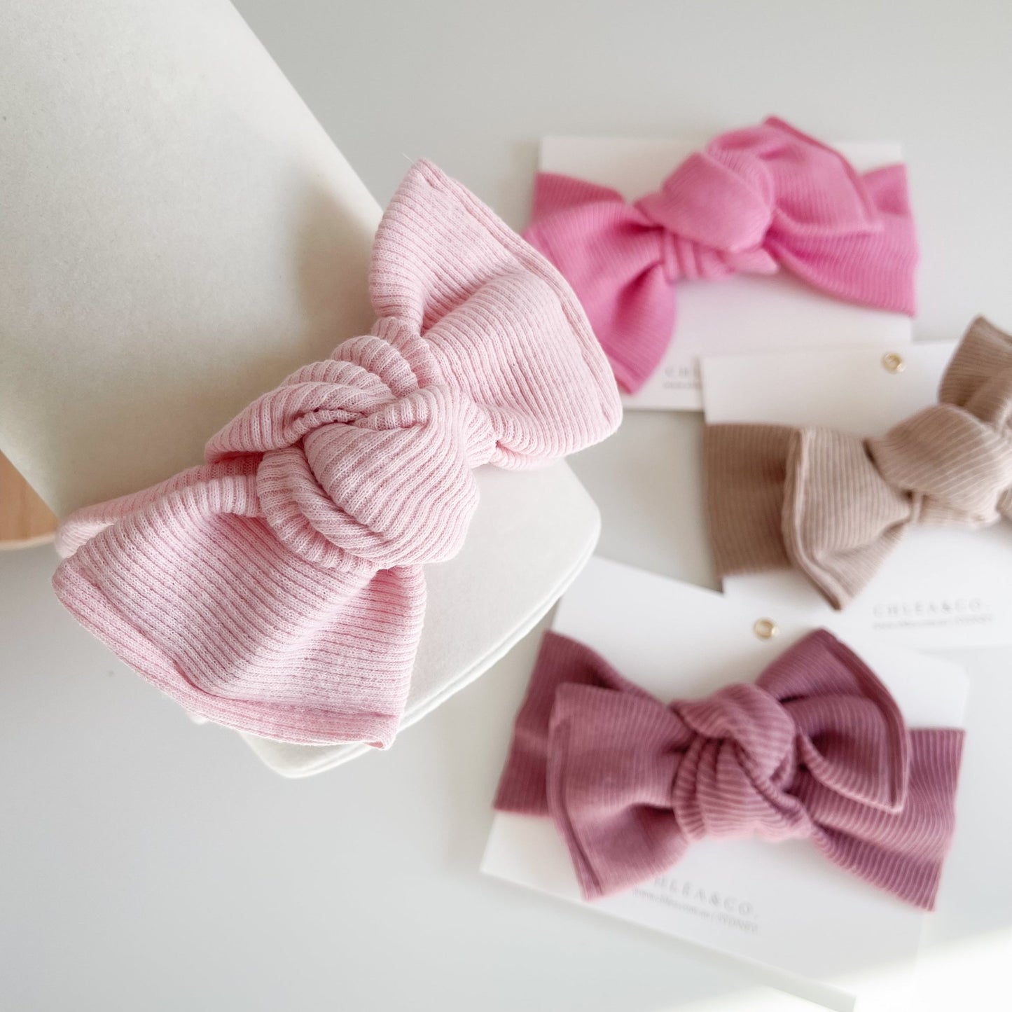 Iola Petite Topknot Bow Headband - Chléa & Co.