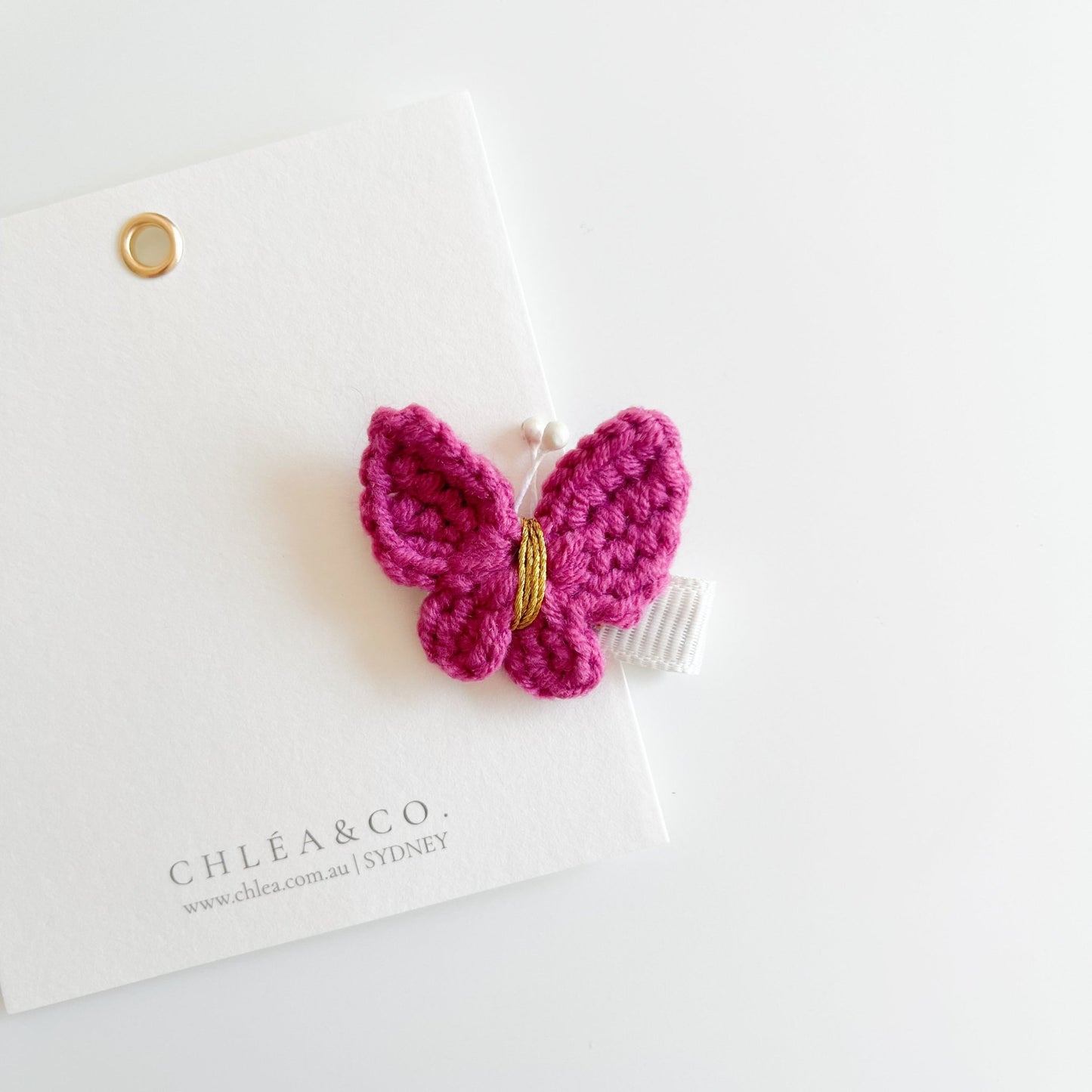 Maisie Butterfly Crochet Clip - Chléa & Co.