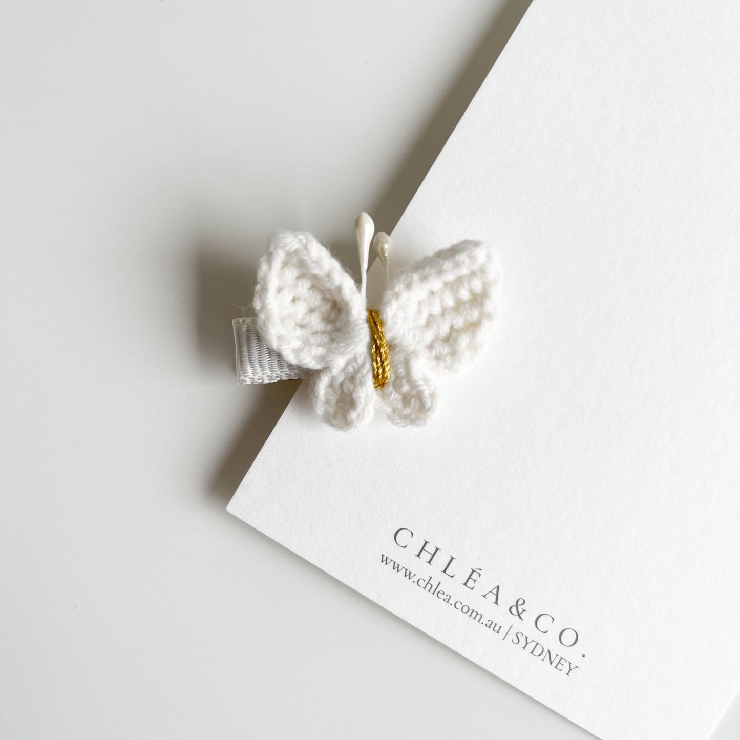 Maisie Butterfly Crochet Clip - Chléa & Co.