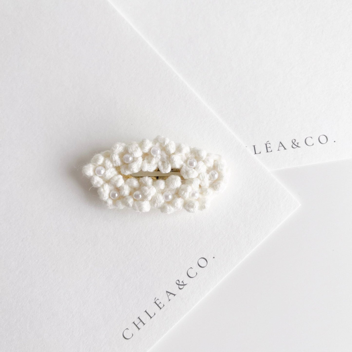 Pearl & Crochet Clip - Chléa & Co.
