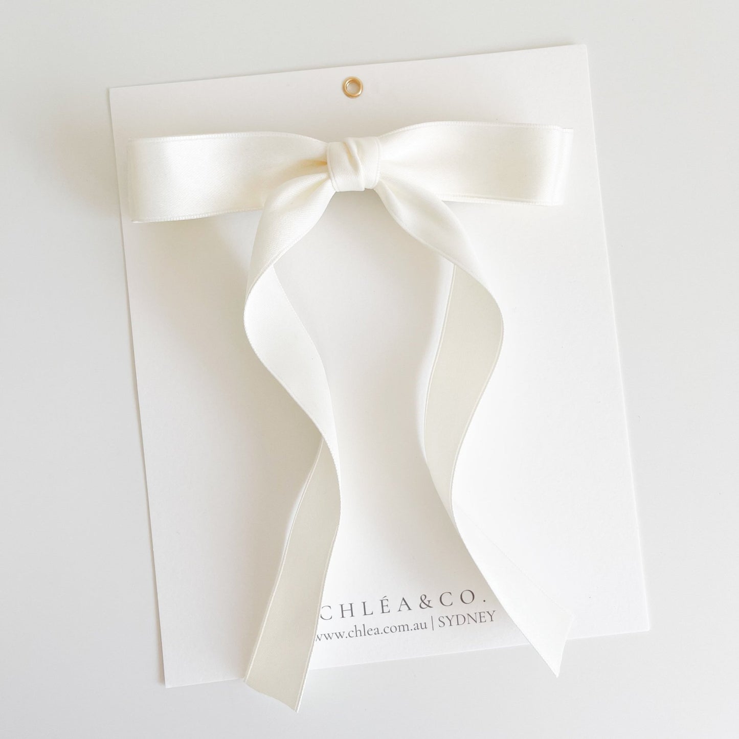 Petite Audrey Long Tail Bow - Chléa & Co.