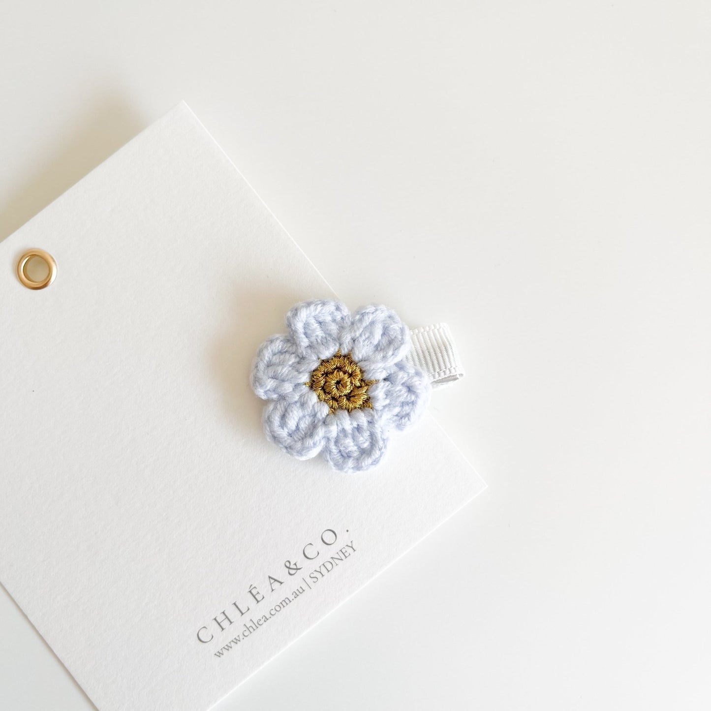 Petite Cherry Blossom Crochet Clip - Chléa & Co.