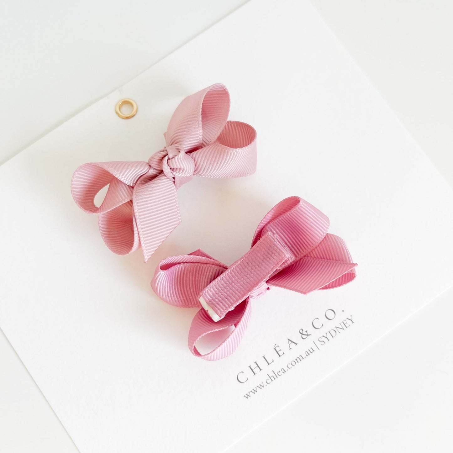 Petite Emilia Pigtail Bow Set - Chléa & Co.