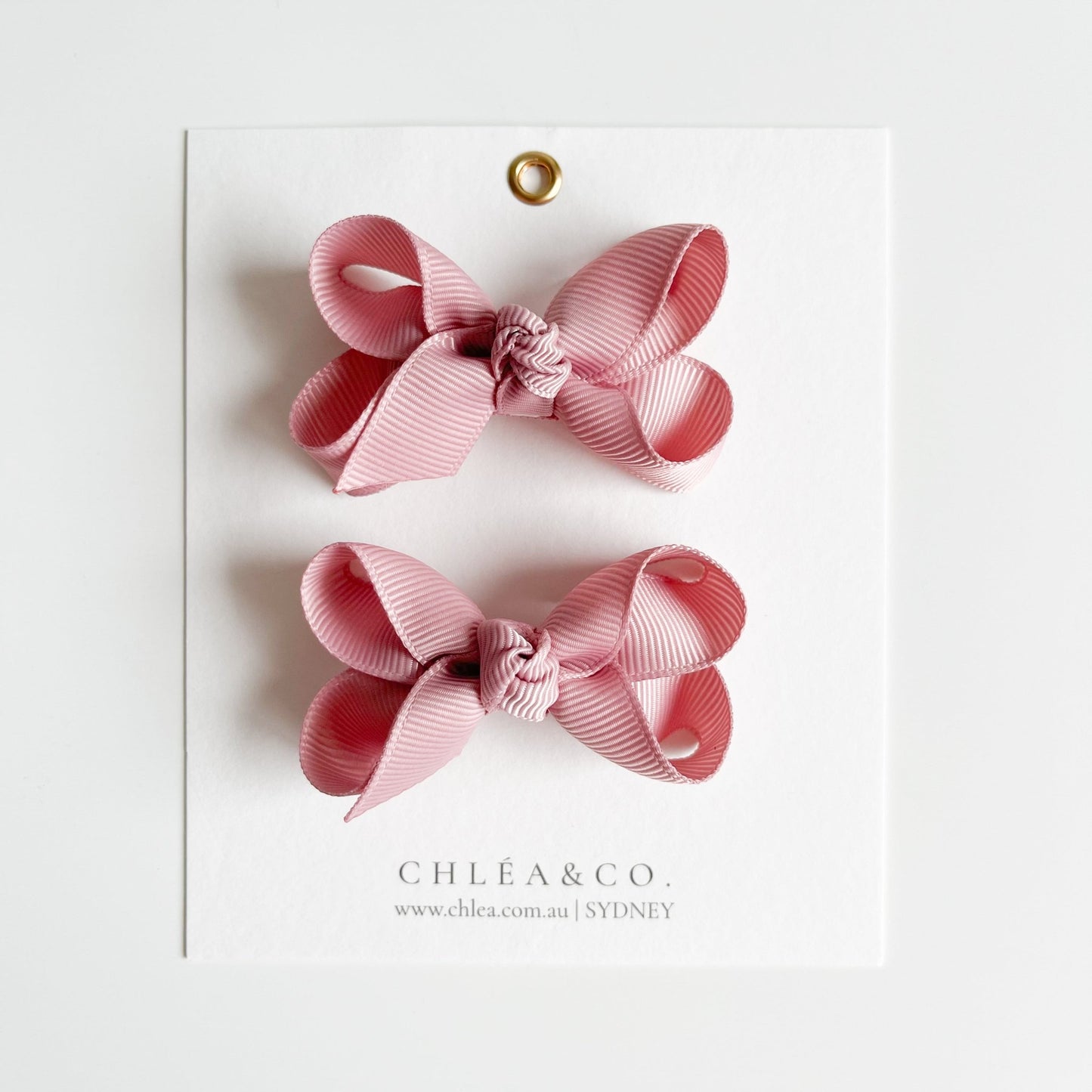 Petite Emilia Pigtail Bow Set - Chléa & Co.