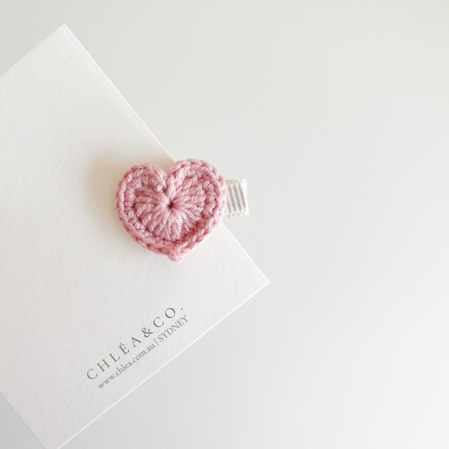 Petite Heart Crochet Clip - Chléa & Co.