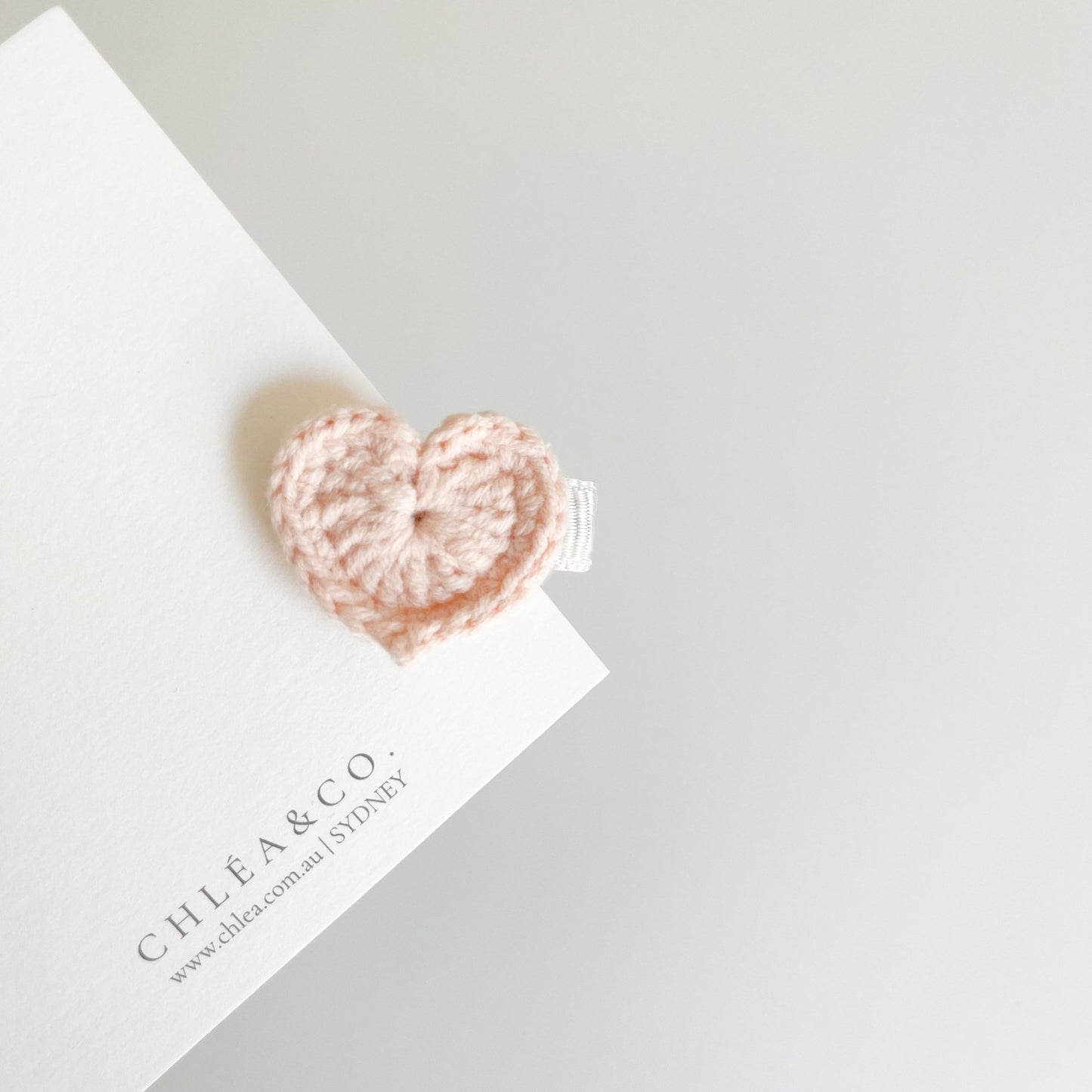 Petite Heart Crochet Clip - Chléa & Co.