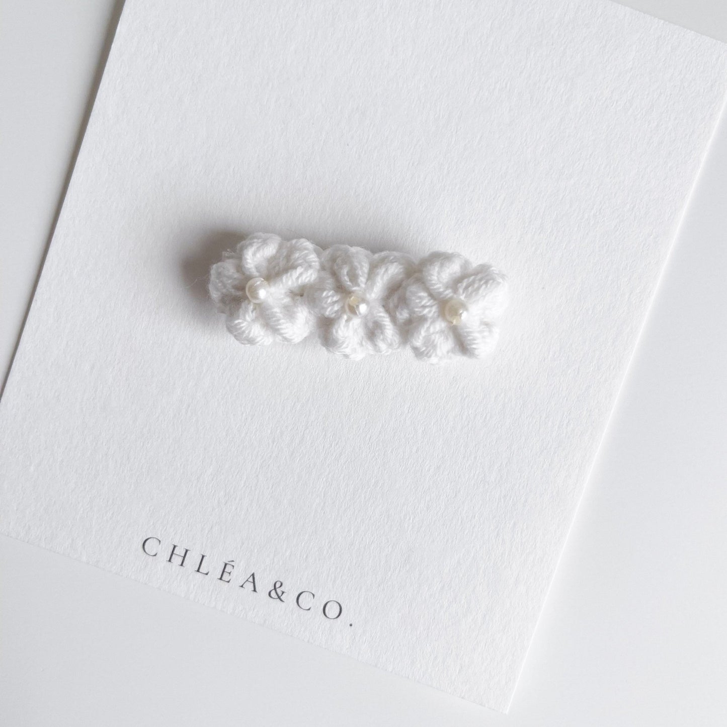 Petite Pearl Crochet Clip - Chléa & Co.