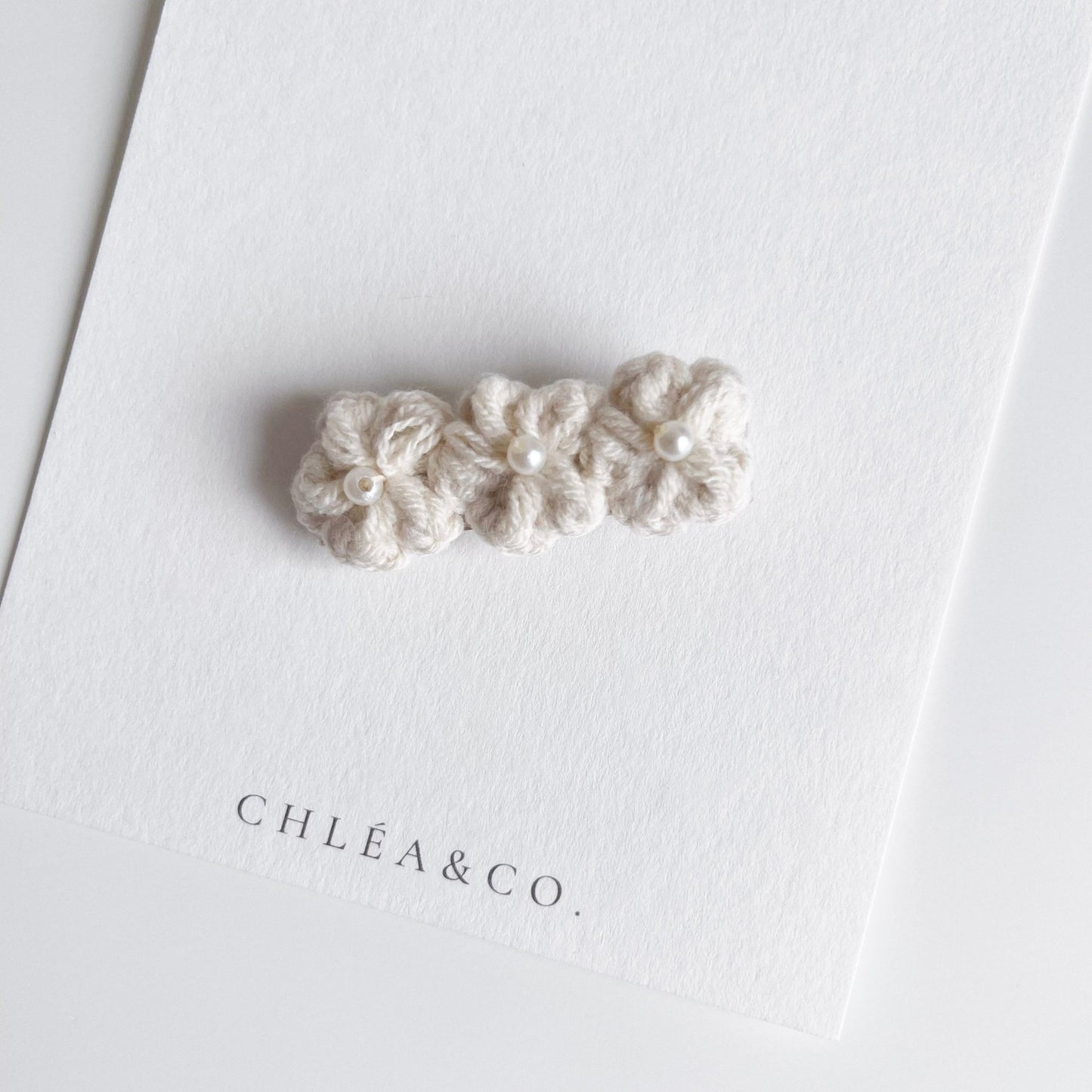 Petite Pearl Crochet Clip - Chléa & Co.