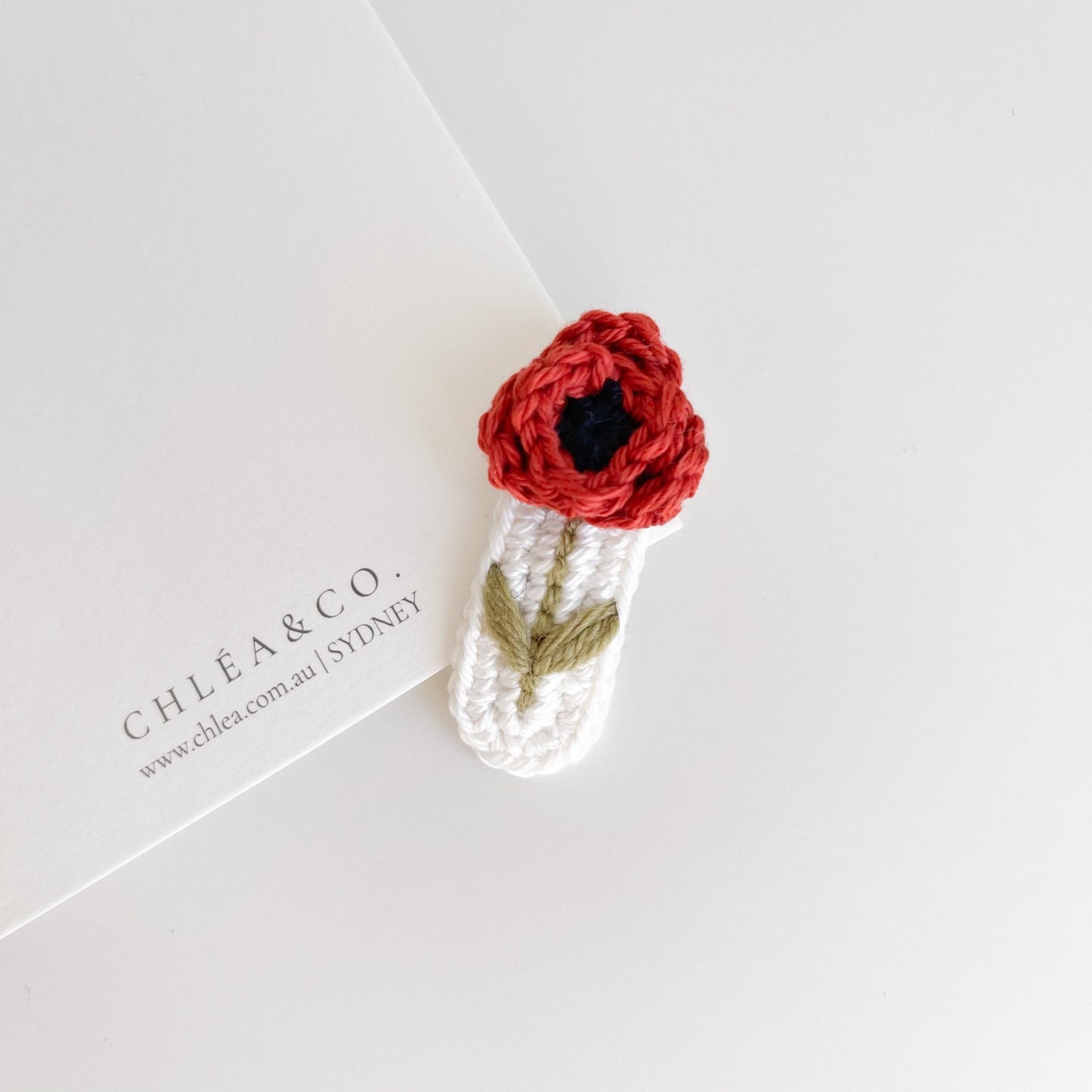 Petite Rose Crochet Clip - Chléa & Co.